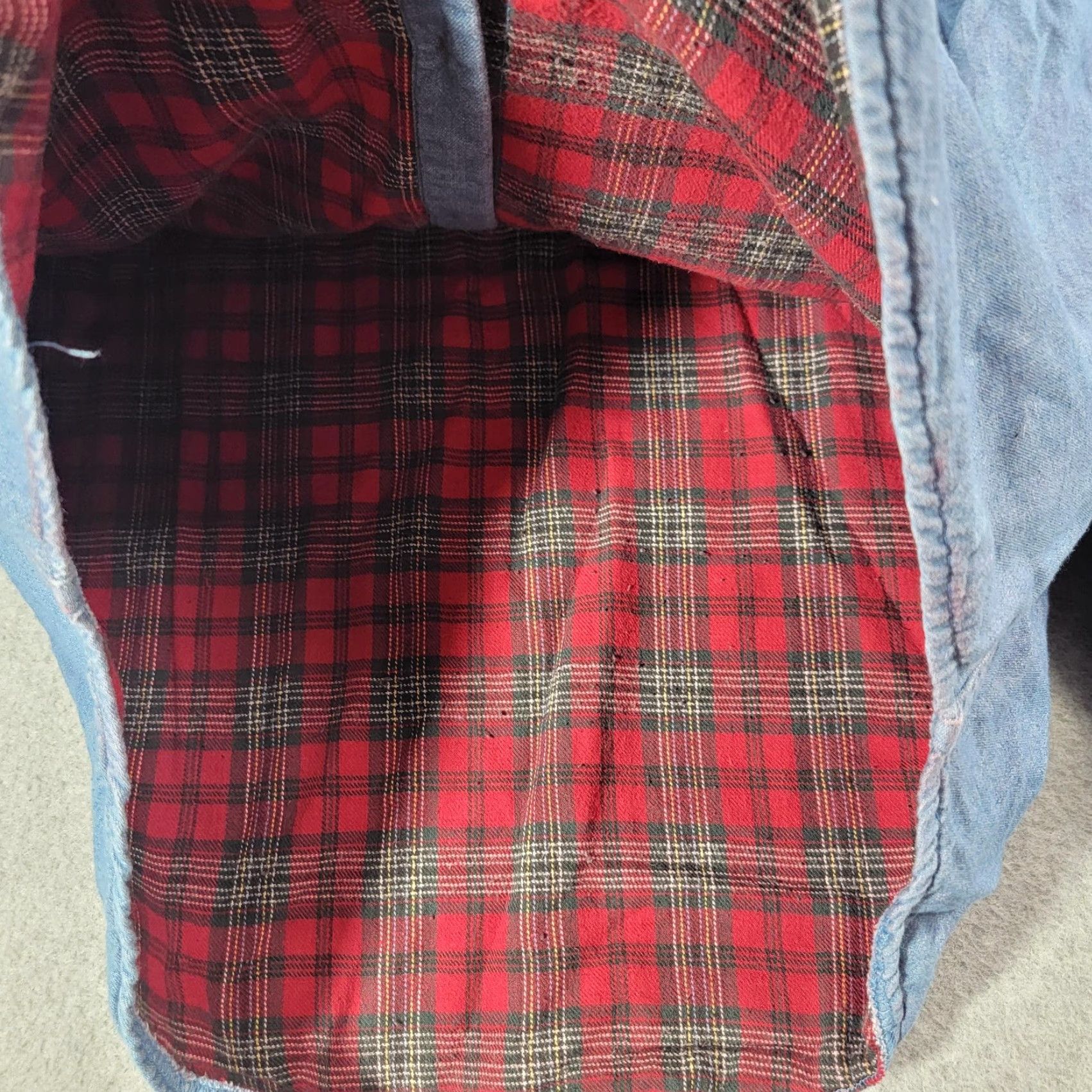 Rails VINTAGE Trail's End Shirt Mens Medium Blue Denim Flannel Lined Heavy Jacket 90s Size US M / EU 48-50 / 2 - 7 Thumbnail