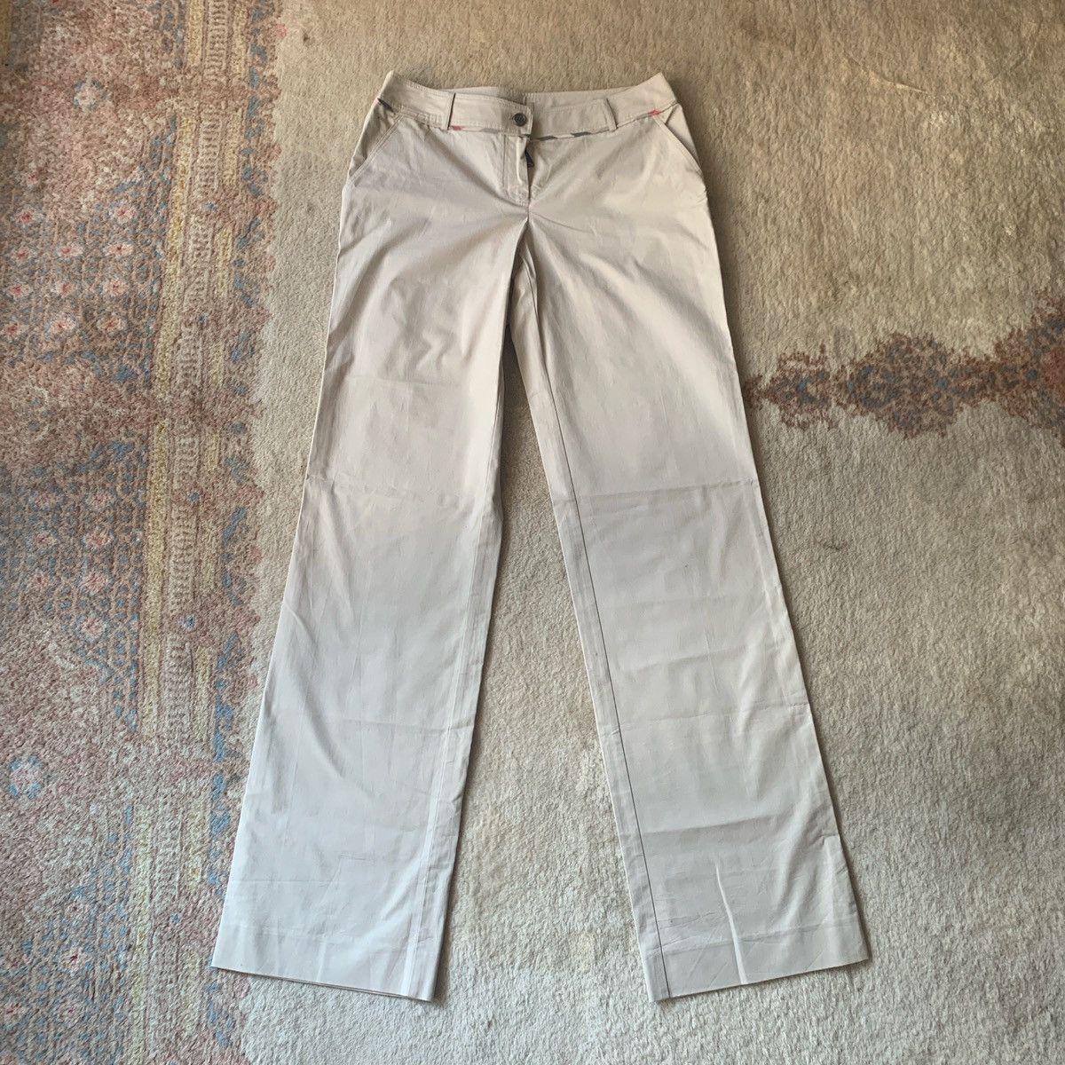 Burberry × Vintage NEW Unisex Vintage Burberry London Trousers Size 8 Beige Size 30" / US 8 / IT 44 - 1 Thumbnail