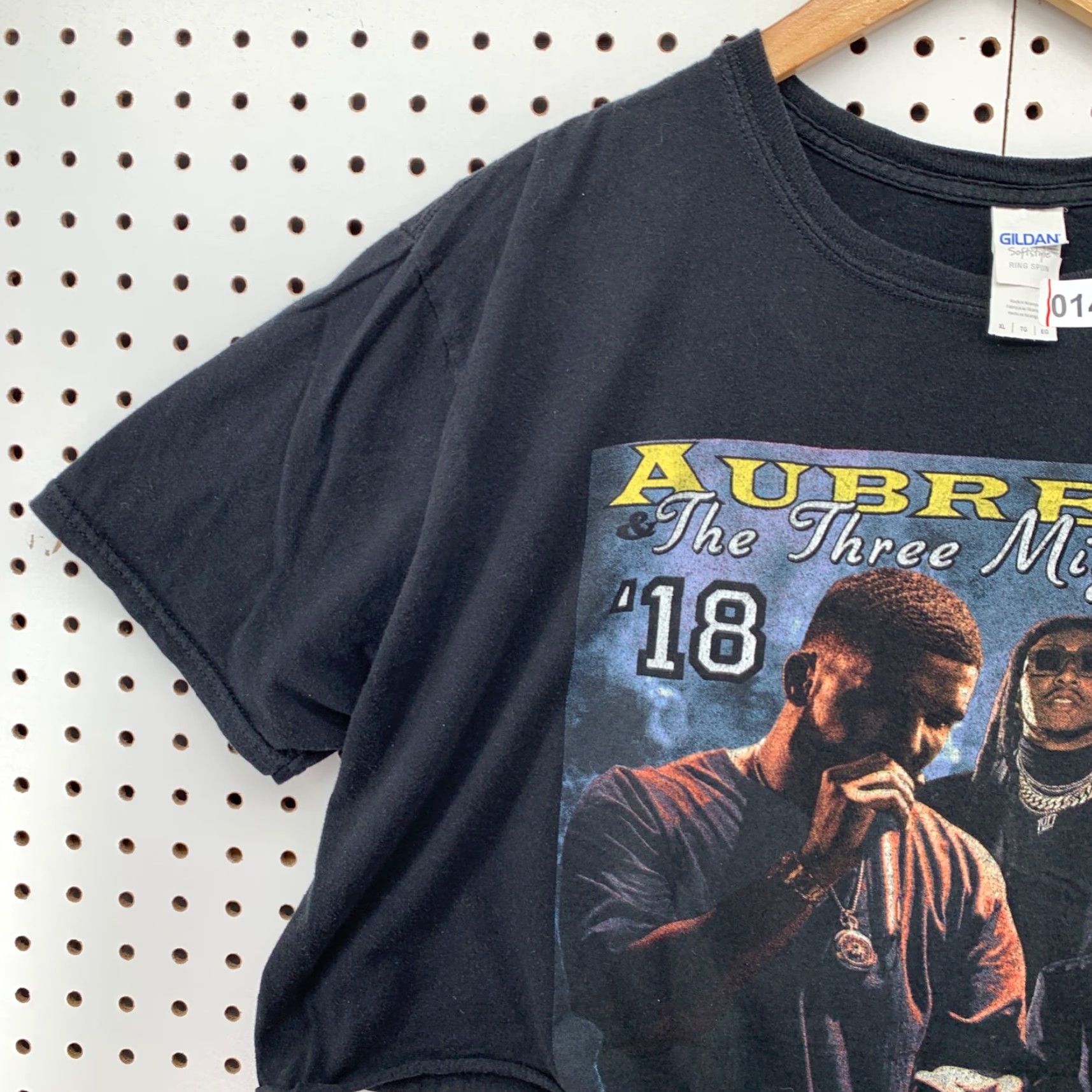 Gildan Drake MIGOS Shirt Womens XL Crop Top Hip Hop TEE 2018 Music Rap Black Cropped Shirt Womens XL Size XL / US 12-14 / IT 48-50 - 3 Thumbnail