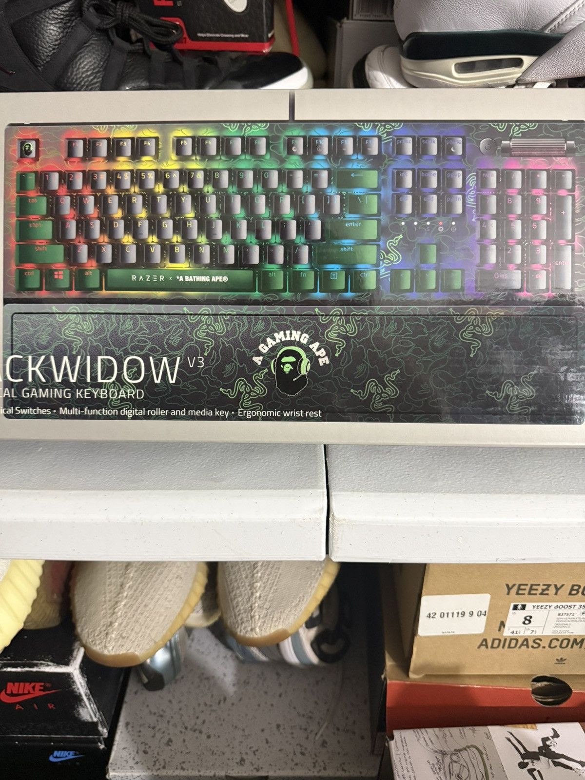 Bape Bape X Razer blackwidow v3 keyboard Size ONE SIZE - 1 Thumbnail