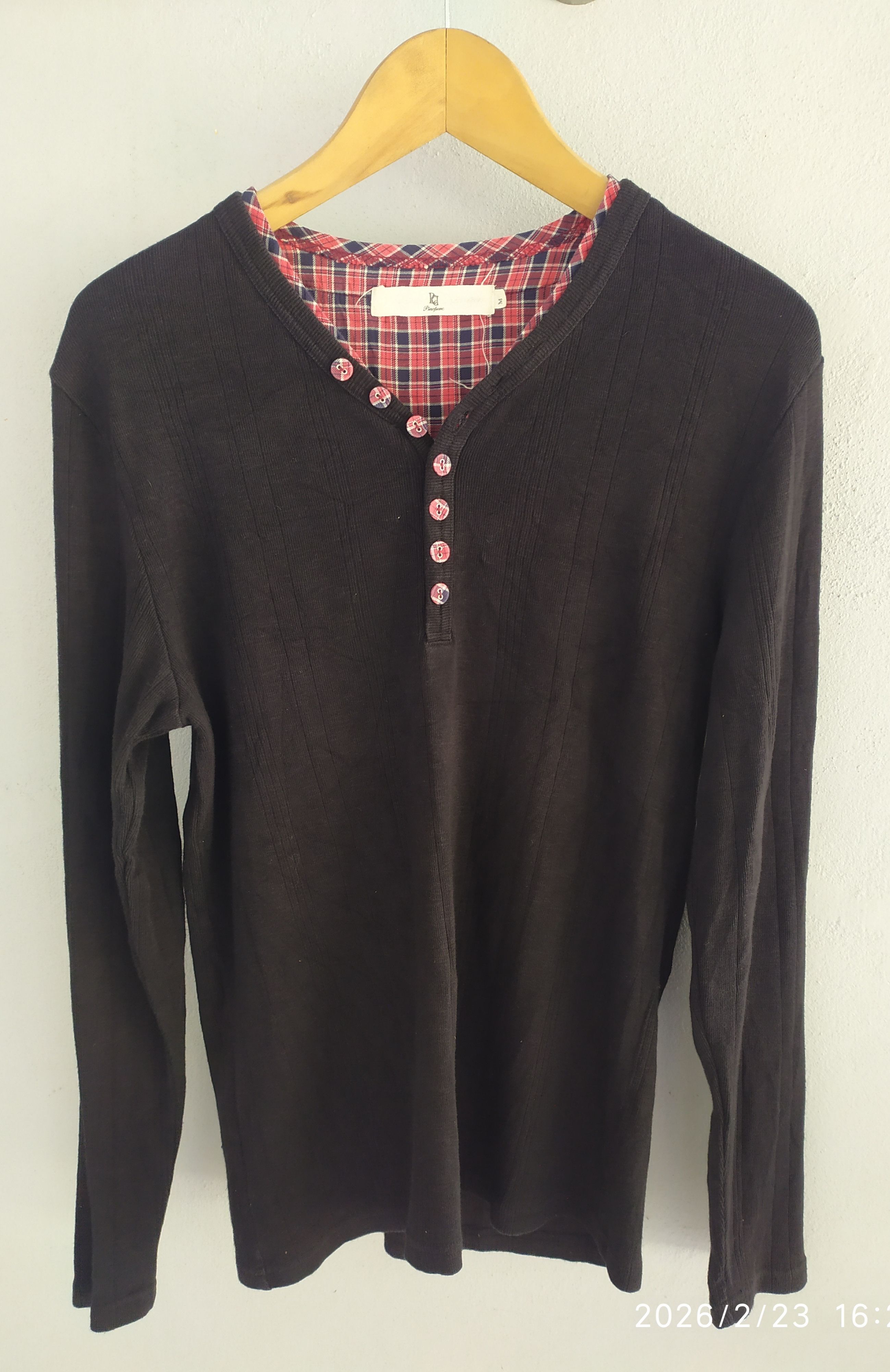 If Six Was Nine Japanese double layer Long slevee Shirt Size US S / EU 44-46 / 1 - 1 Thumbnail