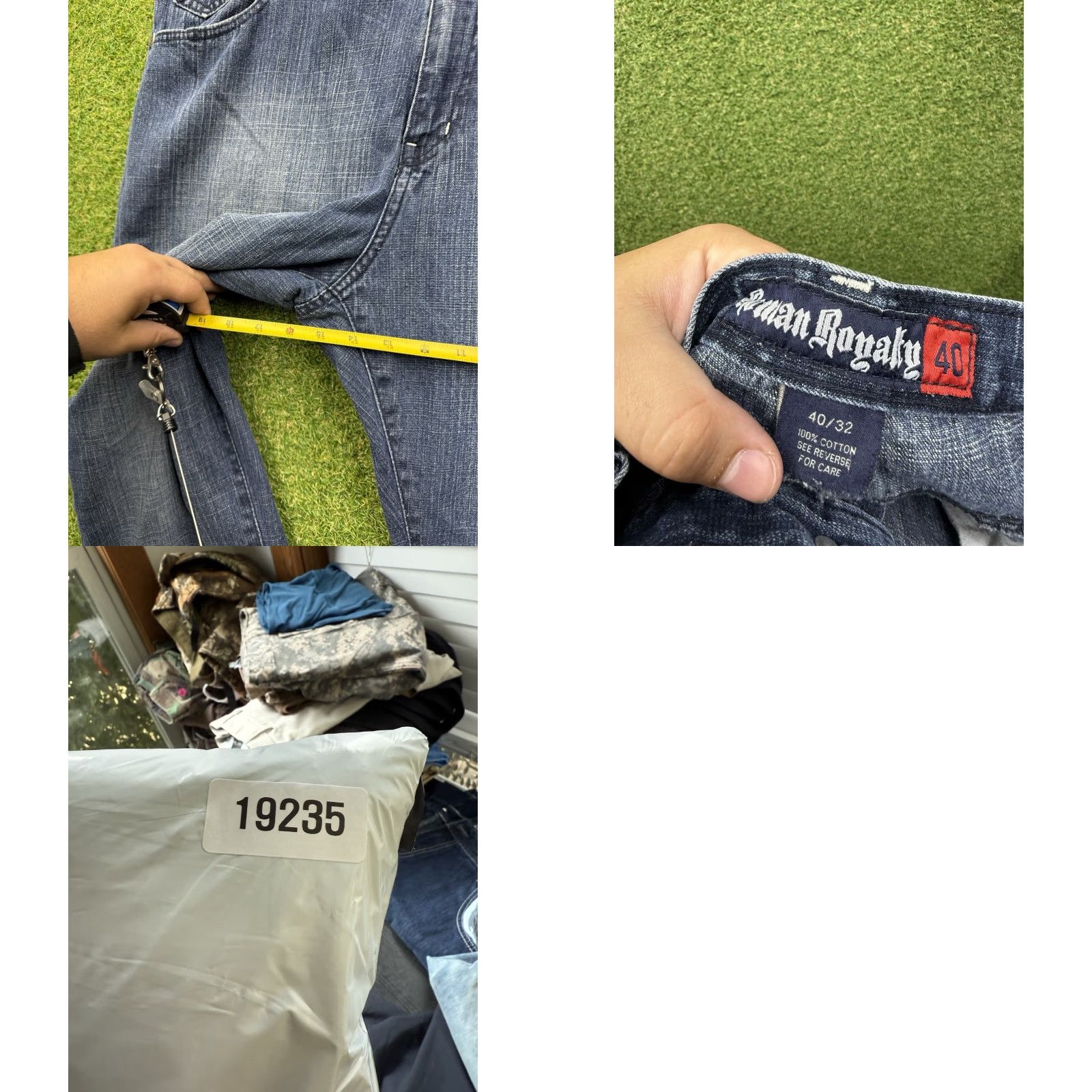 Vintage VINTAGE Helix Jeans Mens 40x32 Slim Straight Leg Baggy Grunge Punk Blue Denim Size US 40 / EU 56 - 8 Thumbnail