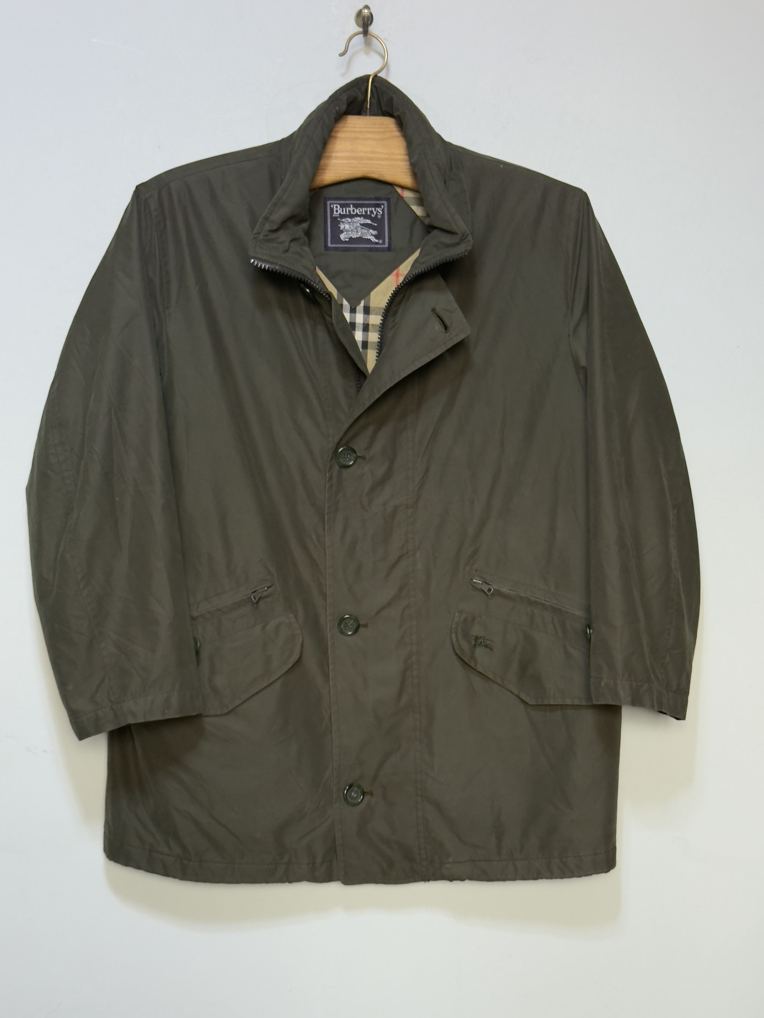 Burberry 🔥 novacheck jacket burberry dark green smcotton size L Size US L / EU 52-54 / 3 - 7 Thumbnail