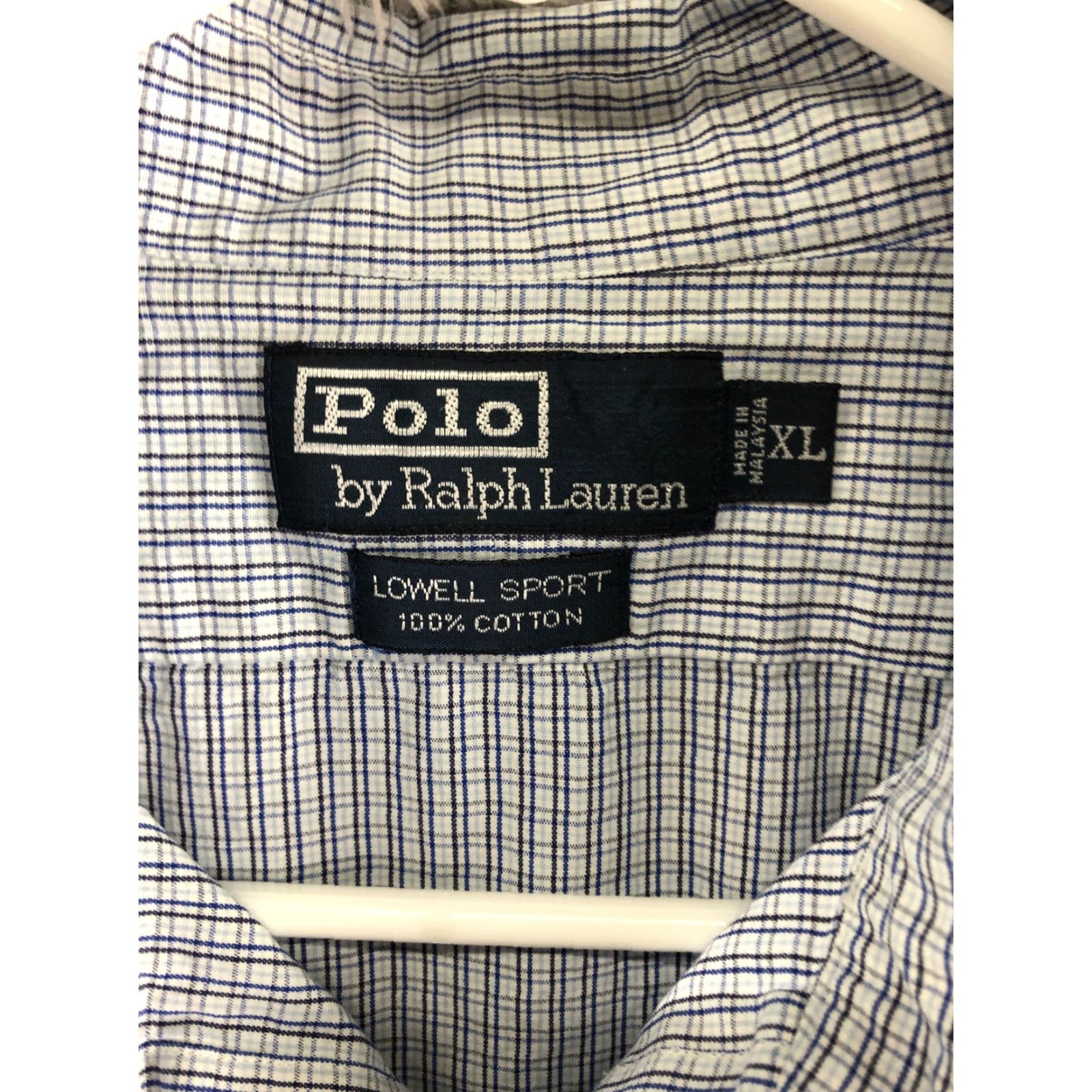 Polo Ralph Lauren Polo Ralph Lauren Lowell Sport Shirt XL Mens Blue Plaid Long Sleeve Spread Collar Button-Up Size US XL / EU 56 / 4 - 6 Thumbnail