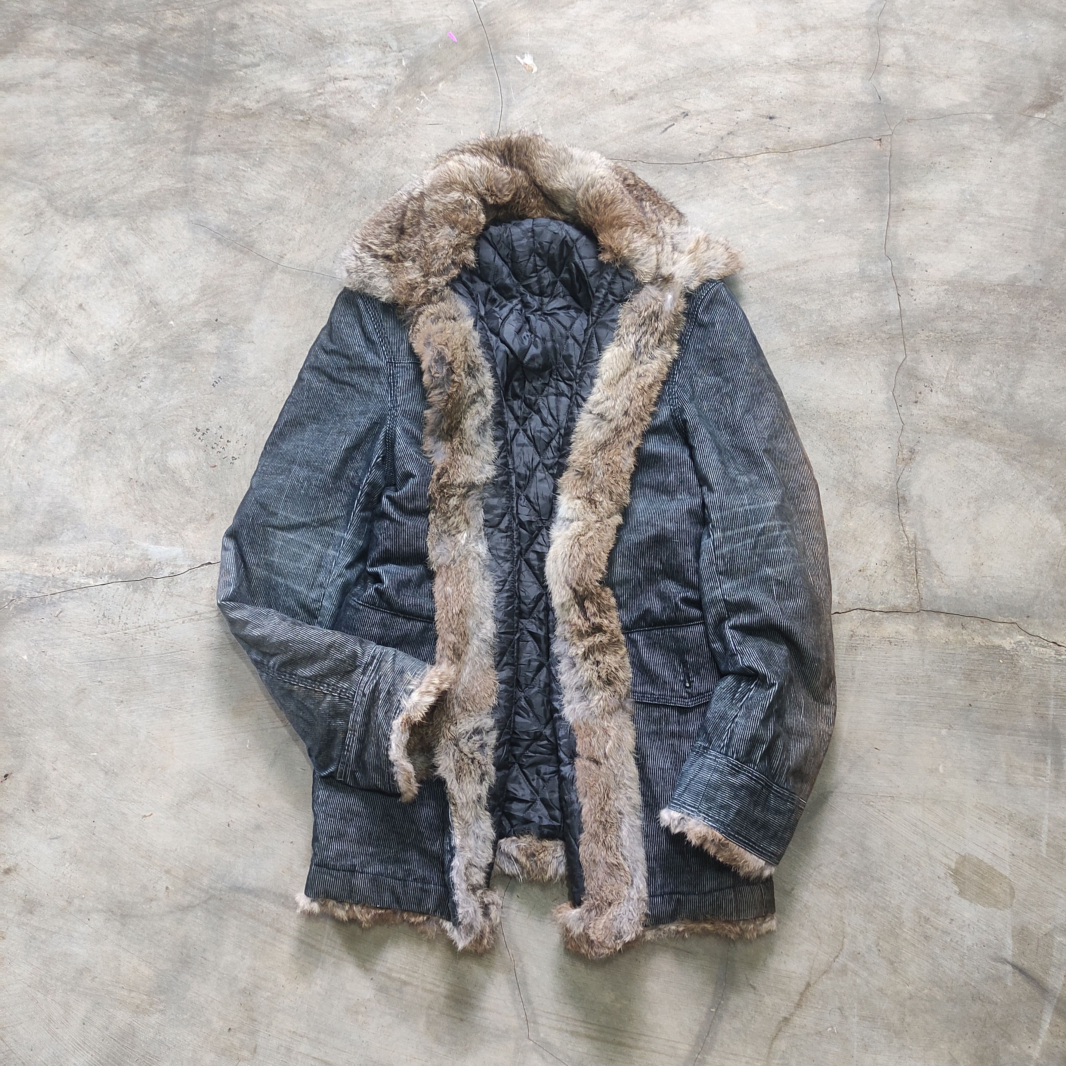 Tornado Mart RARE Semantic Design Japanese Archive Fur Jacket – Vkei Size US M / EU 48-50 / 2 - 2 Thumbnail
