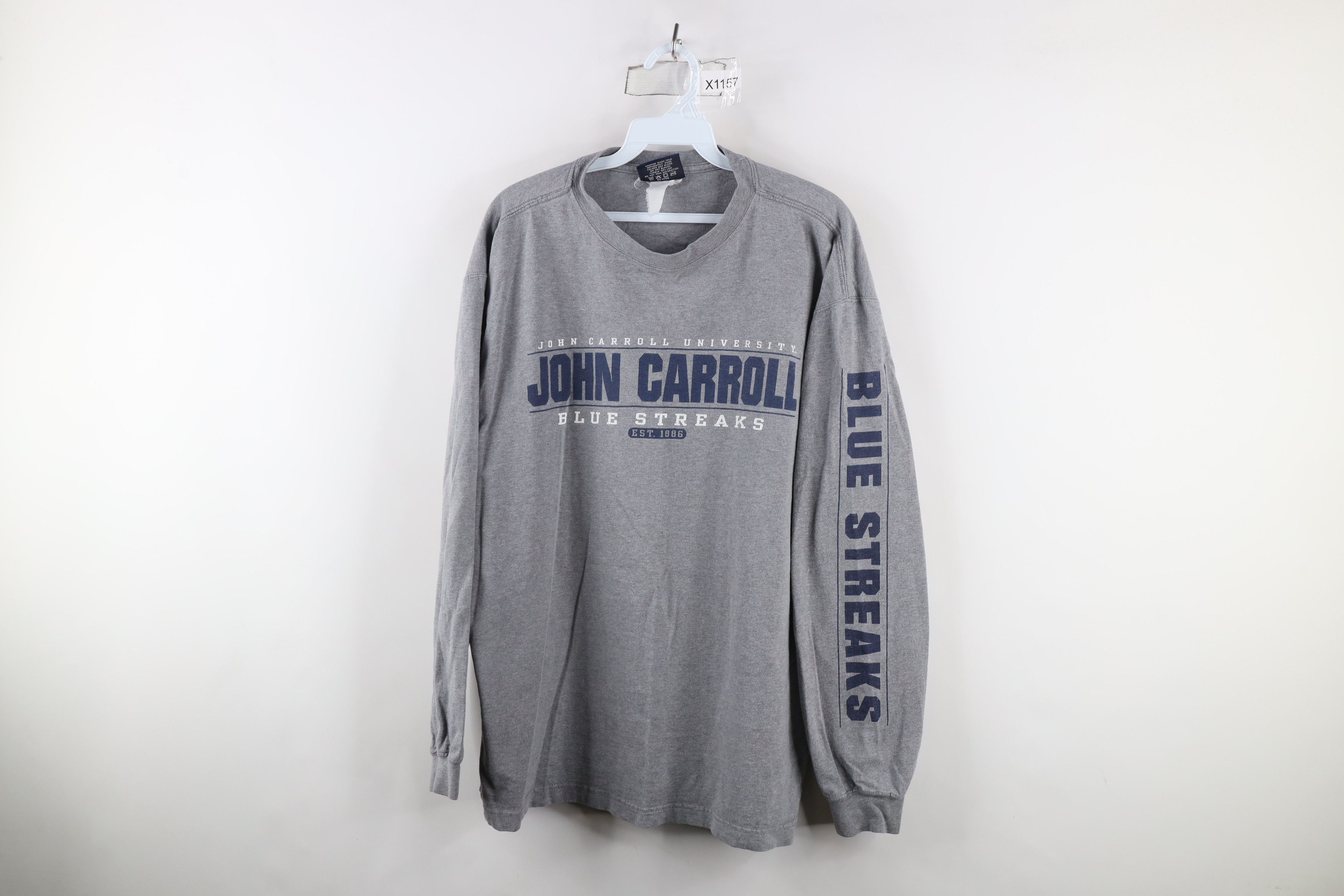 Vintage Vintage 90s Out John Carroll University Long Sleeve T-Shirt Size US L / EU 52-54 / 3 - 1 Thumbnail