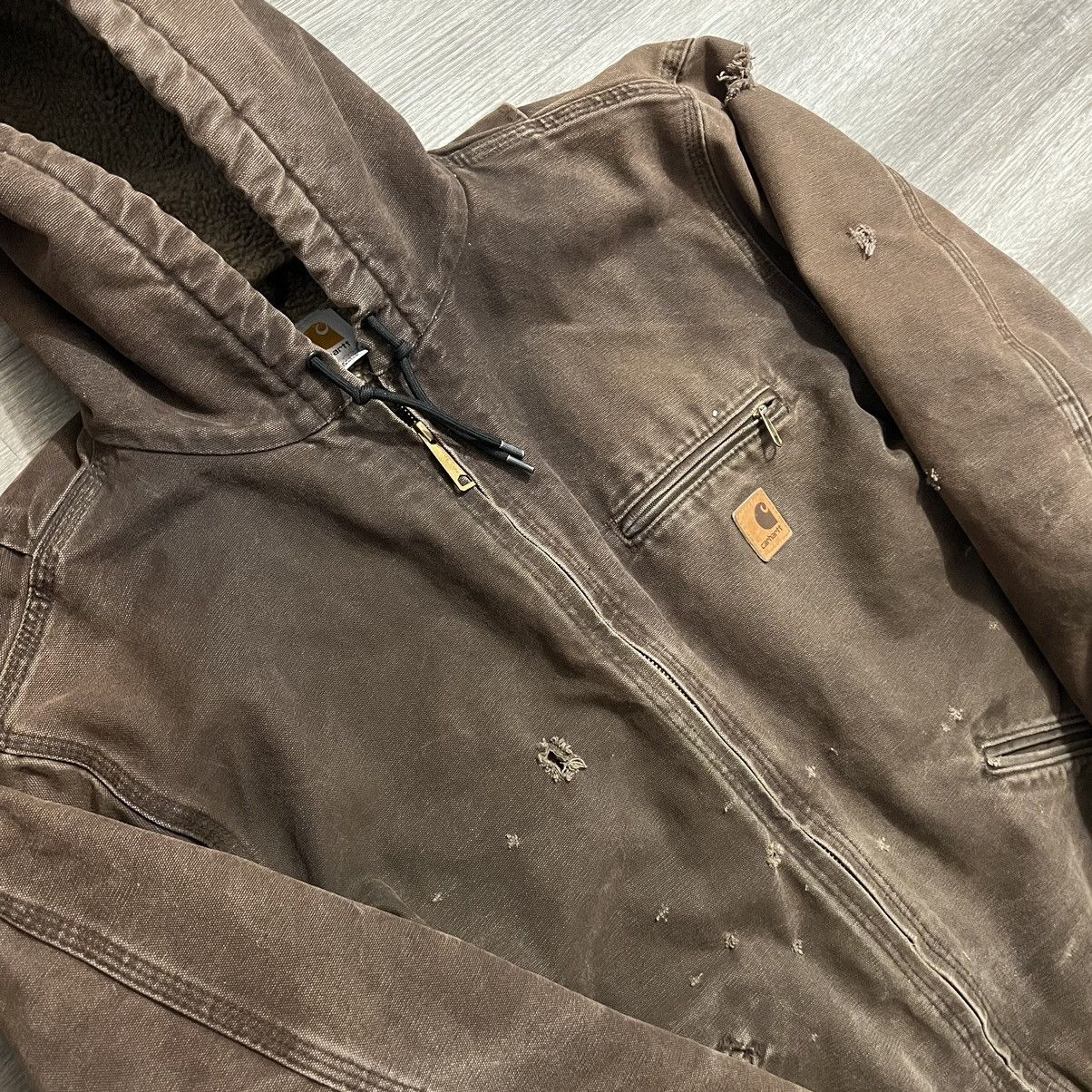 Carhartt × Vintage Vintage Carhartt Hooded Zip Up Jacket Size US M / EU 48-50 / 2 - 20 Thumbnail
