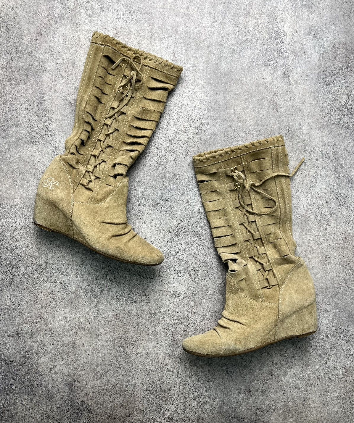 Miss Sixty Killah Miss Sixty high knee wedge boots Size US 6 / IT 36 - 1 Thumbnail