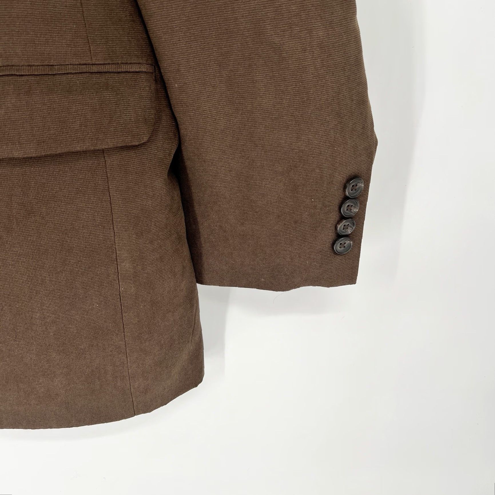 Ralph Lauren Lauren Ralph Lauren Blazer Sport Coat Men Brown 42L Faux Suede Long Solid Single-Breasted 2 Piece Mens Size 42R - 4 Thumbnail