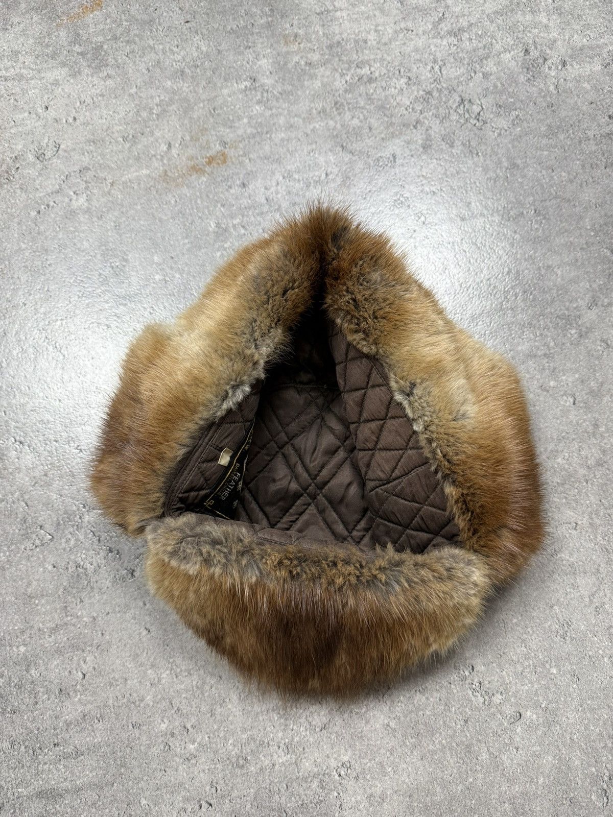 Vintage Vintage Peacock Feather Hat Ushanka Real Fur China Style 90s Size ONE SIZE - 6 Thumbnail
