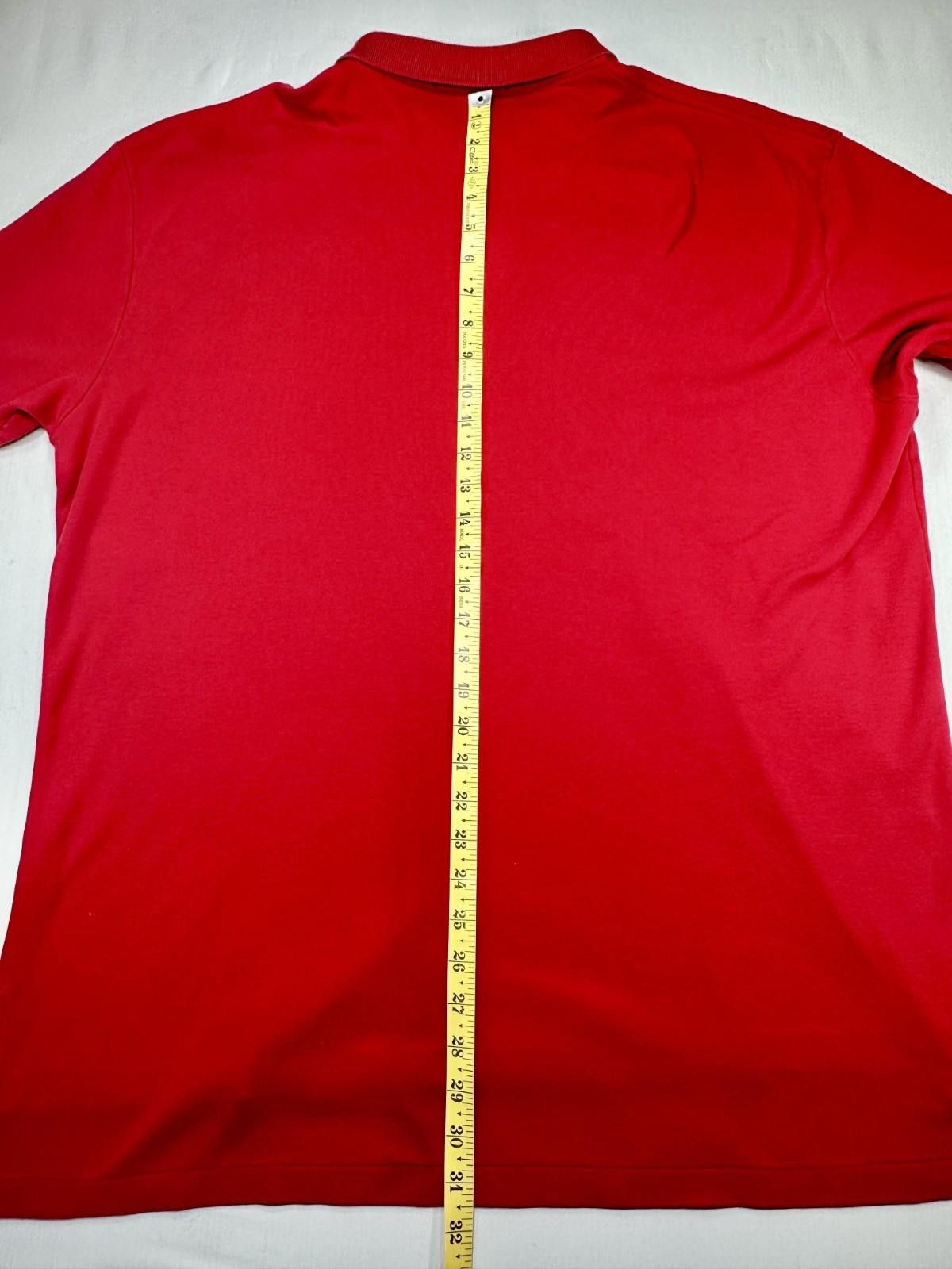 Polo Ralph Lauren Polo Ralph Lauren 1/4 Button 100% Cotton Polo Shirt Red XL Size US XL / EU 56 / 4 - 7 Thumbnail