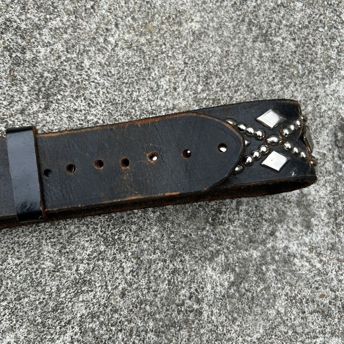 Vintage Vintage studded leather belt Size ONE SIZE - 8 Thumbnail