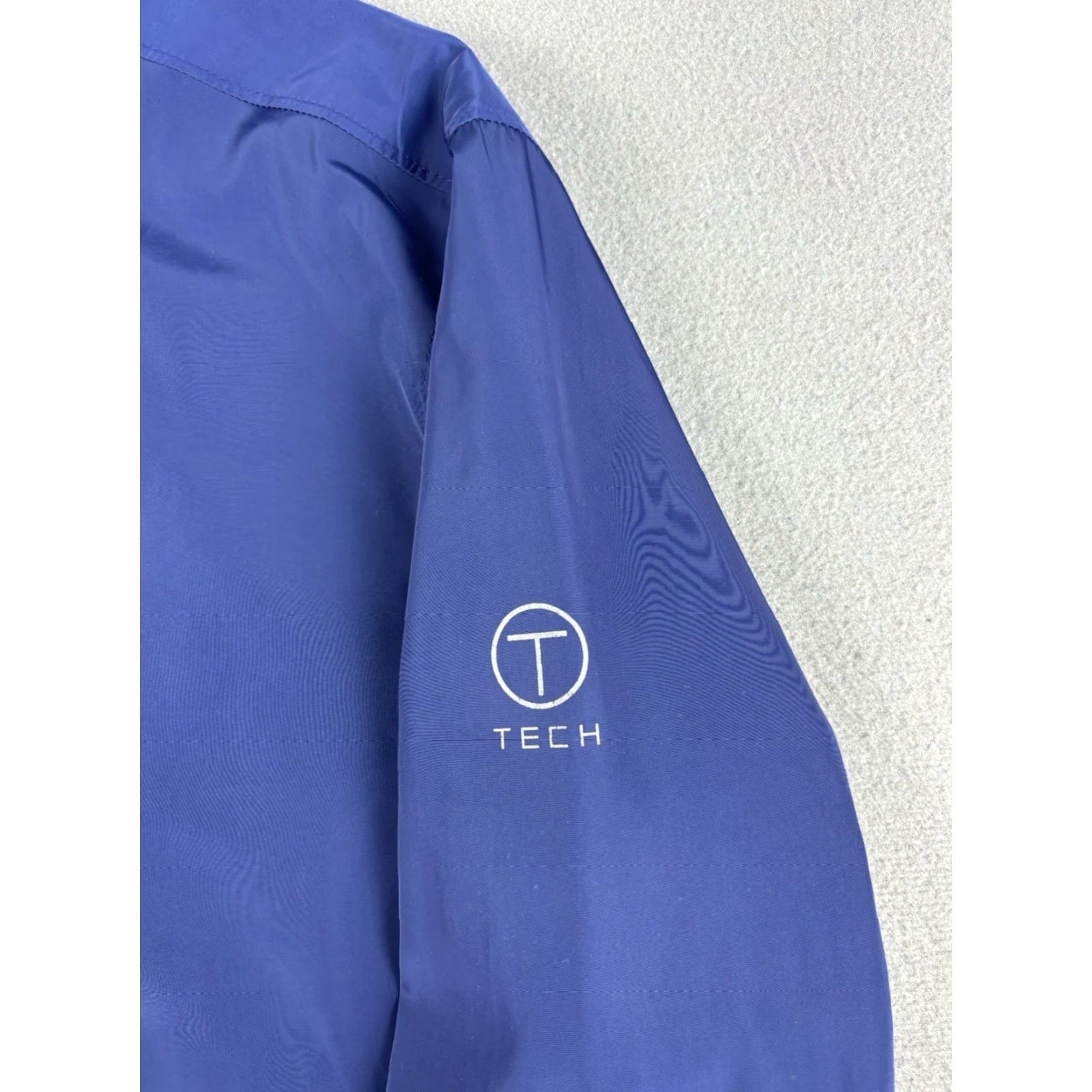Tumi TUMI Jacket Windbreaker Mens XL Blue Waterproof Full Zip Stand-Up Collar Windbreaker Jacket Waterproof Packable Size US XL / EU 56 / 4 - 3 Thumbnail