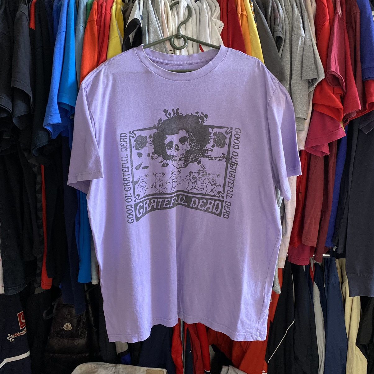 Band Tees × Grateful Dead × Vintage Vintage Grateful Dead Big Skeleton logo Graphic 90’s tee Size US L / EU 52-54 / 3 - 1 Thumbnail
