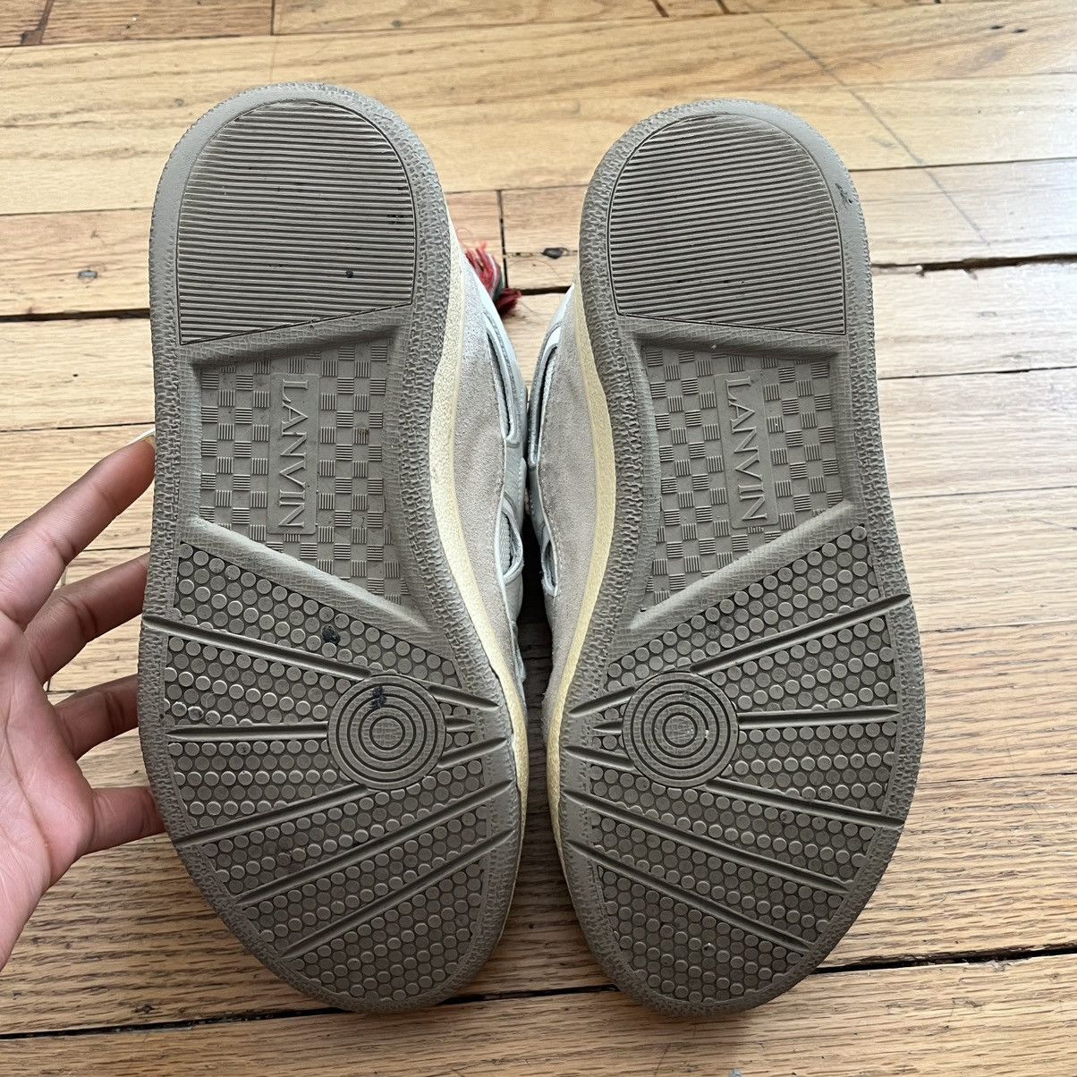 LANVIN LEATHER CURB SNEAKERS