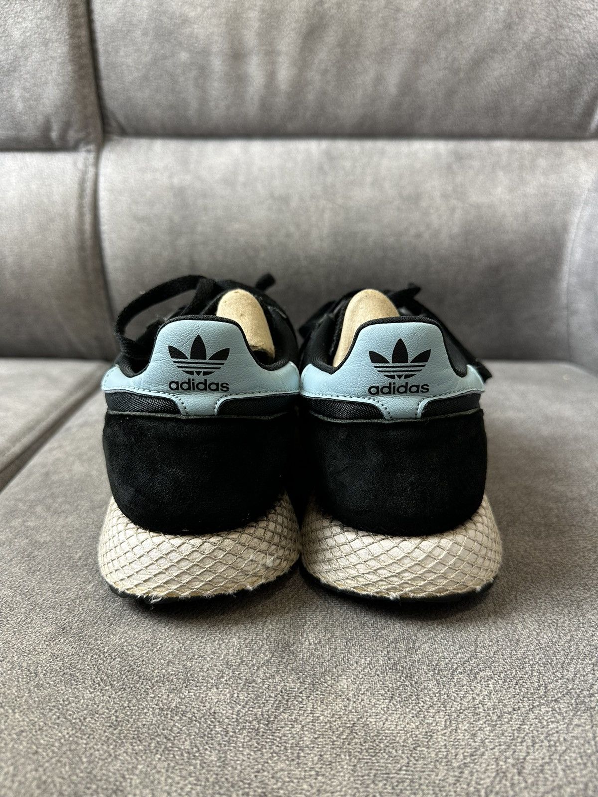 Adidas Adidas Originals Black Suede Sneakers – Vintage Y2K Style Size US 9 / EU 42 - 6 Thumbnail