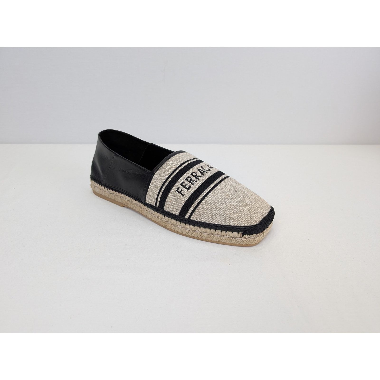 Salvatore Ferragamo o1rshd1 Jacquard canvas espadrilles shoe in multicolor Size US 12 / EU 45 - 1 Thumbnail