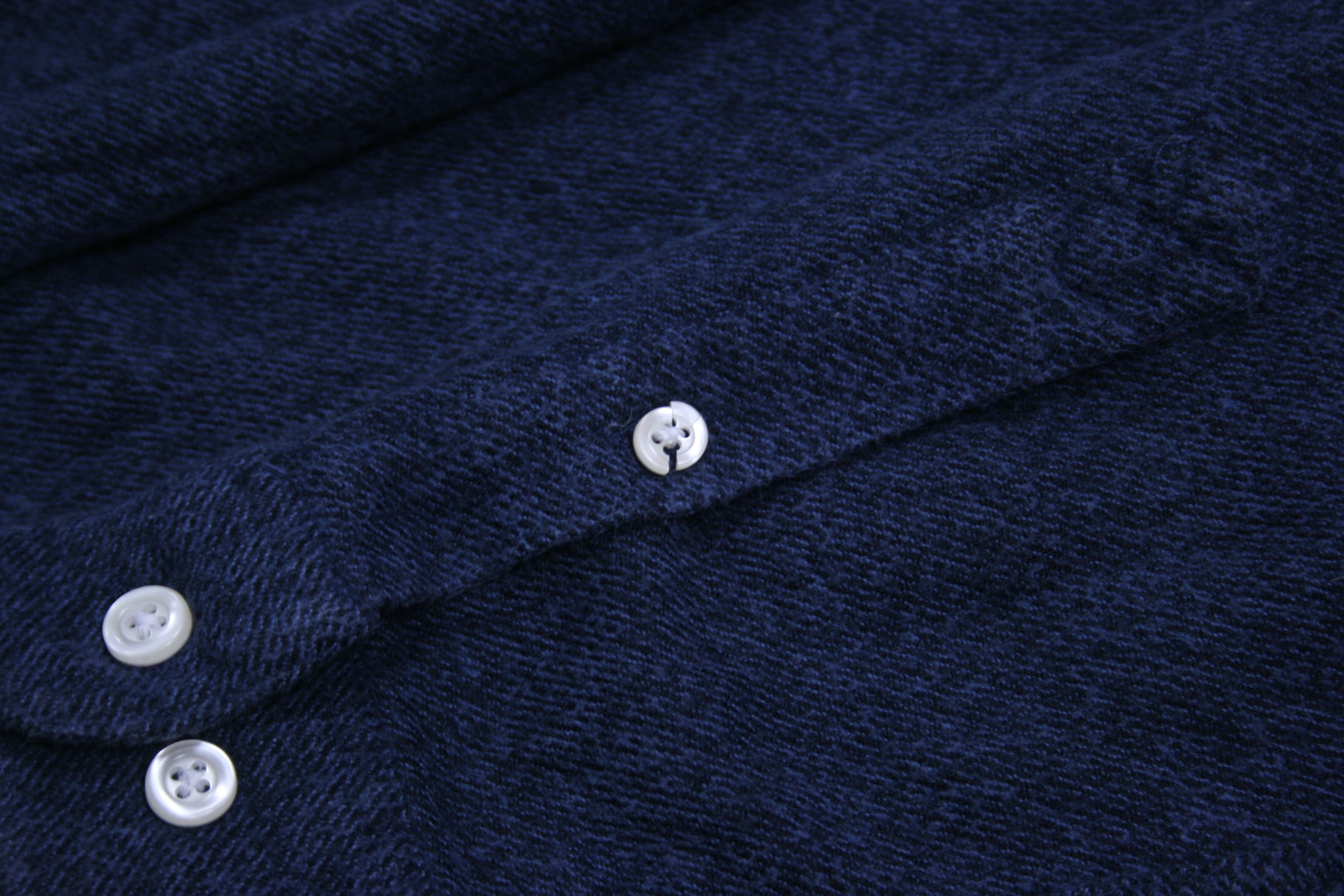 Samsoe Samsoe Navy Melange Soft Shirt Size US S / EU 44-46 / 1 - 5 Thumbnail