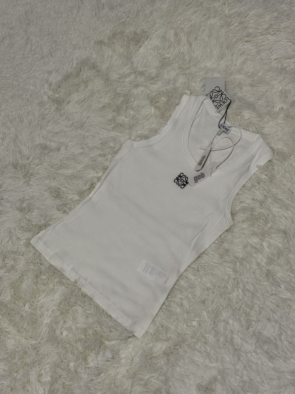 Loewe Loewe white crop top Size M / US 6-8 / IT 42-44 - 2 Thumbnail