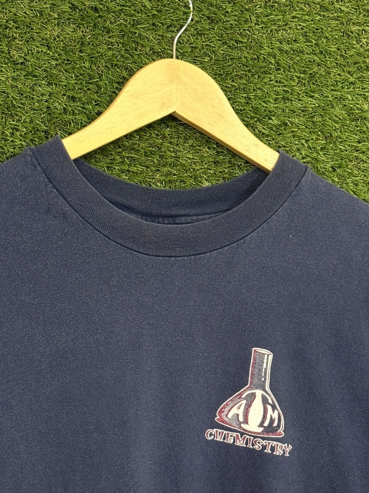 Vintage RARE A&M Aggie Scientist Chemist Chemistry Texas College Tee Size US L / EU 52-54 / 3 - 3 Thumbnail