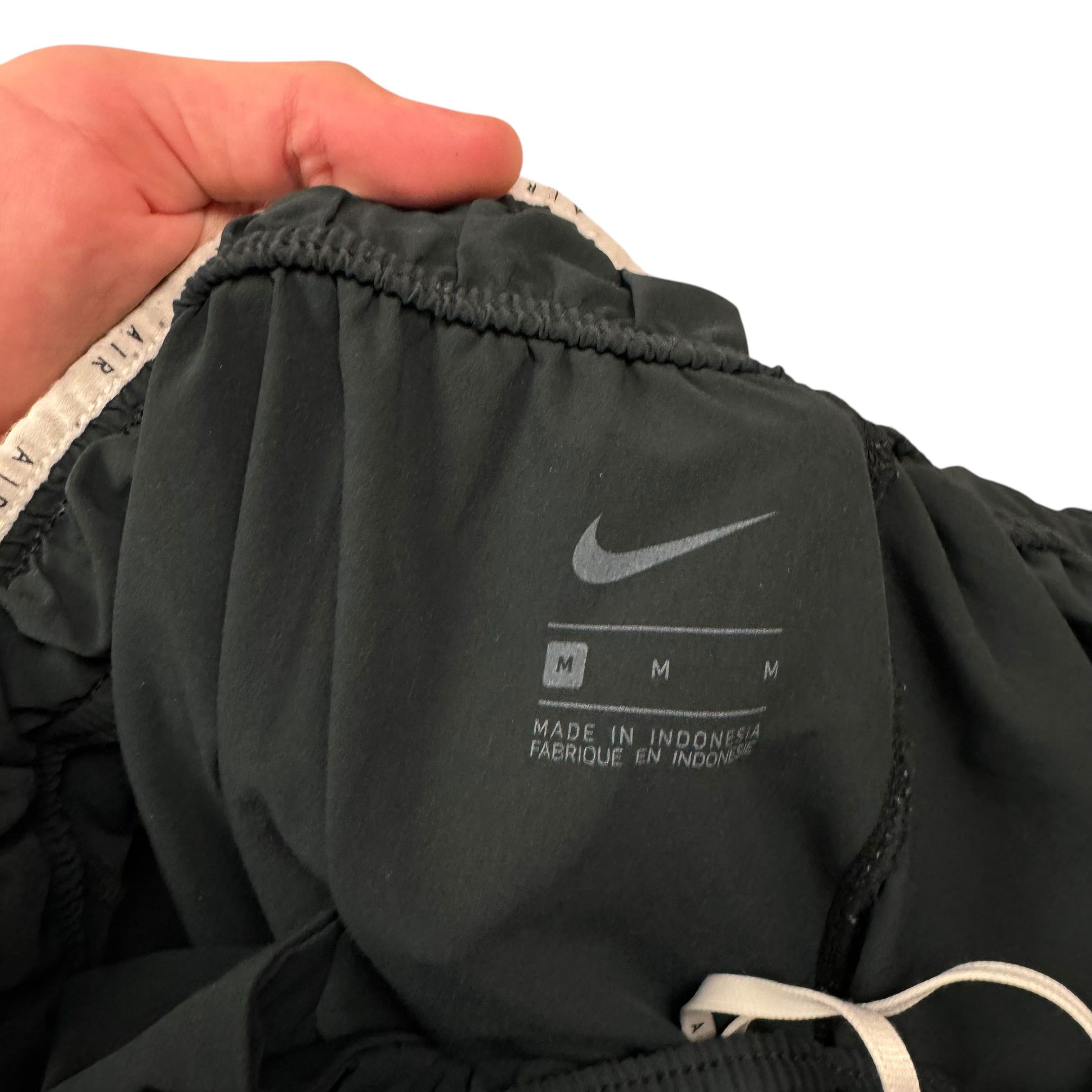 Nike × Vintage Nike Air Black Spellout Tapered Leg Joggers Pant M Size US 30 / EU 46 - 7 Thumbnail