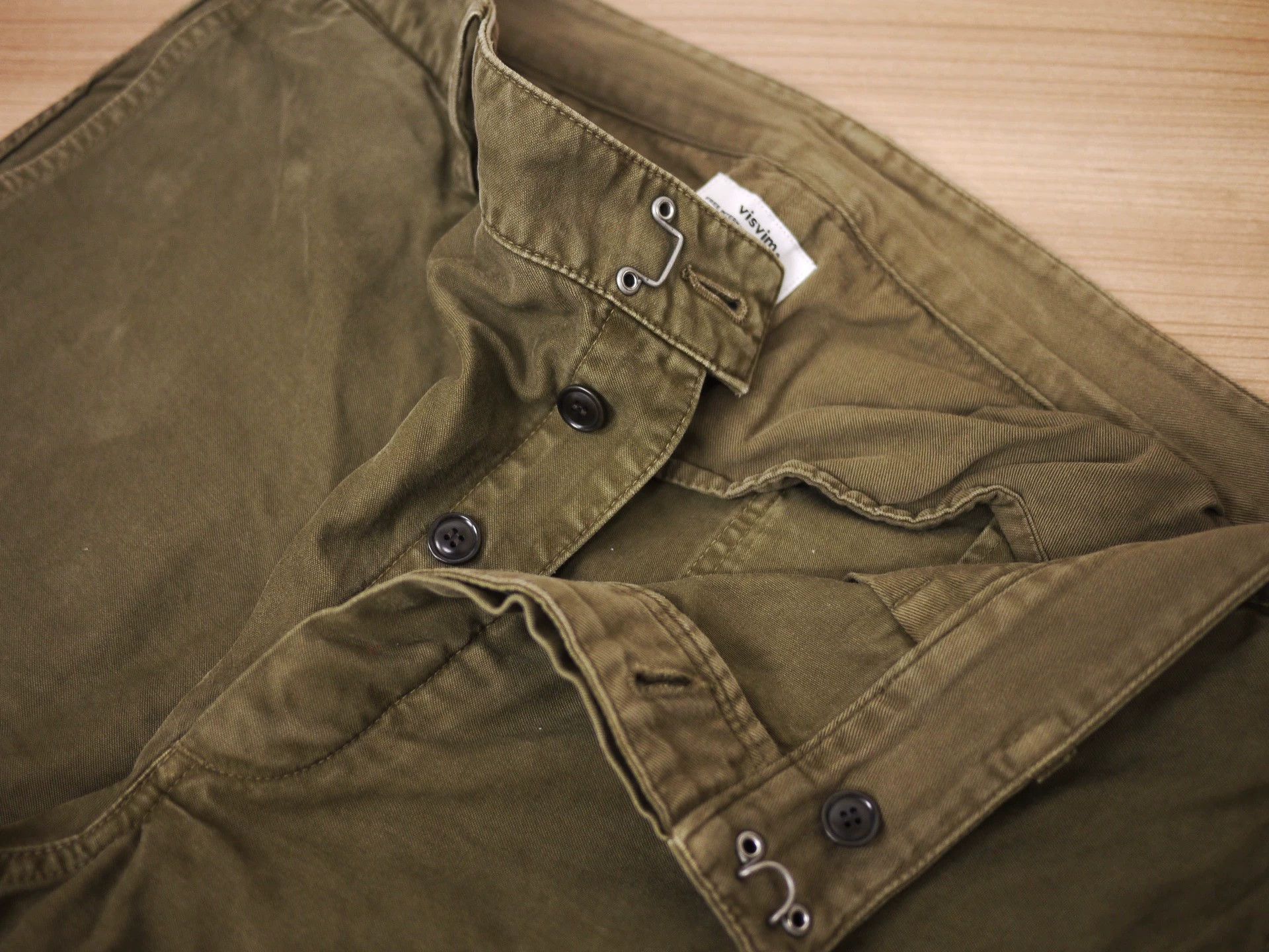 Visvim VISVIM PASTORAL PANTS DMGD CHINO OLIVE 3 (shortened) Size US 34 / EU 50 - 4 Thumbnail