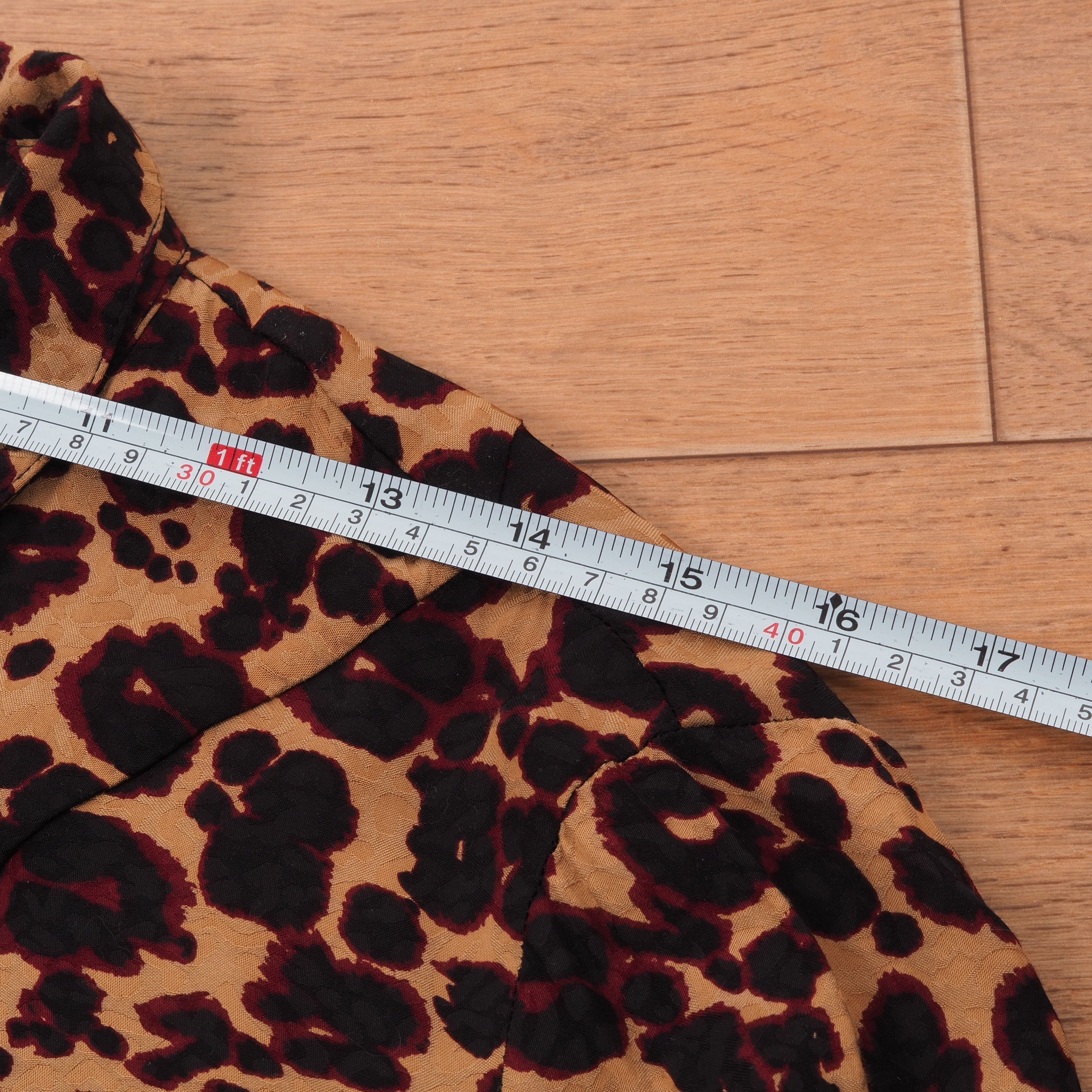 ba&sh Ba&sh Tim Animal Print Long Sleeve Blouse Shirt Size M / US 6-8 / IT 42-44 - 10 Thumbnail