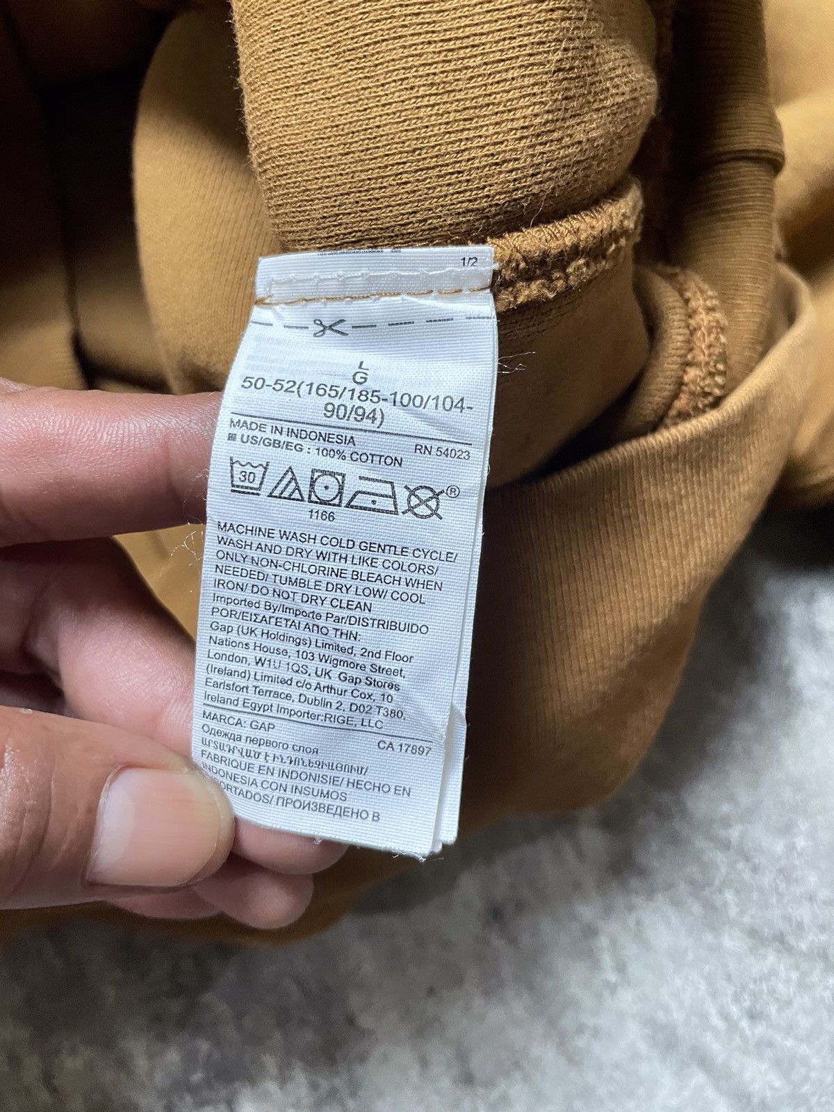 Gap Yeezy Gap Perfect Hoodie Light Brown Size US L / EU 52-54 / 3 - 3 Thumbnail