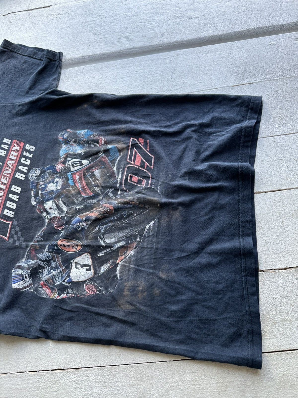 Vintage 🚨Racing T-shirt Isle of Man Vintage Big Logo 2 Side Size US M / EU 48-50 / 2 - 3 Thumbnail