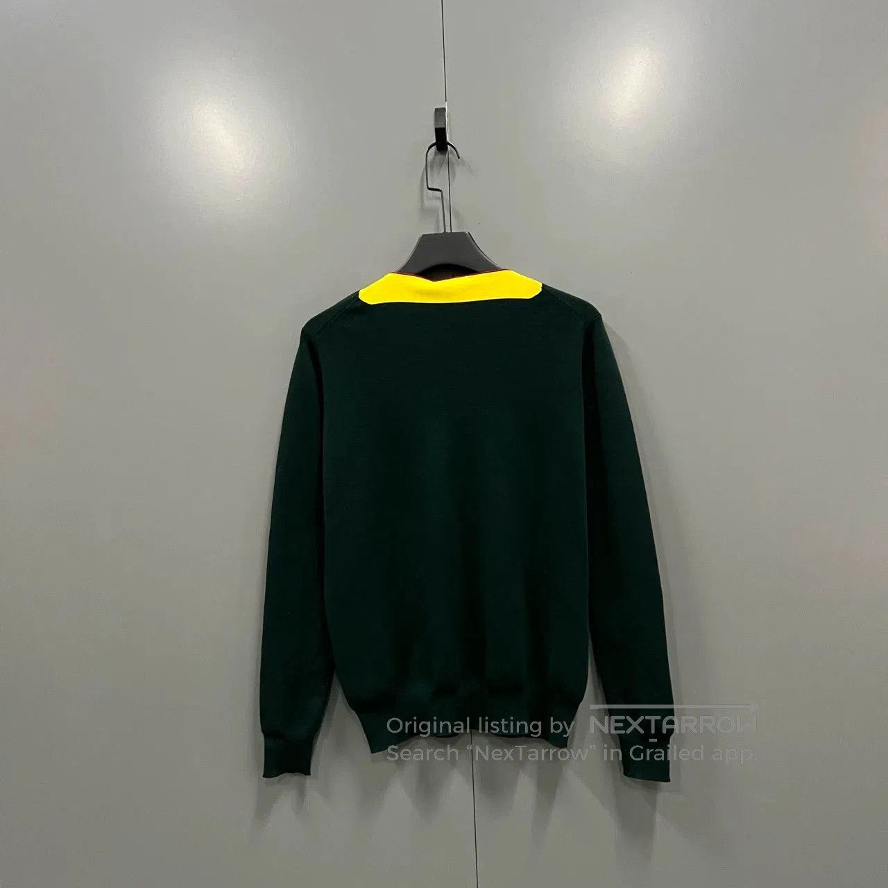 Celine Celine Colorblock V-Neck Knit Sweater. Size M / US 6-8 / IT 42-44 - 2 Thumbnail