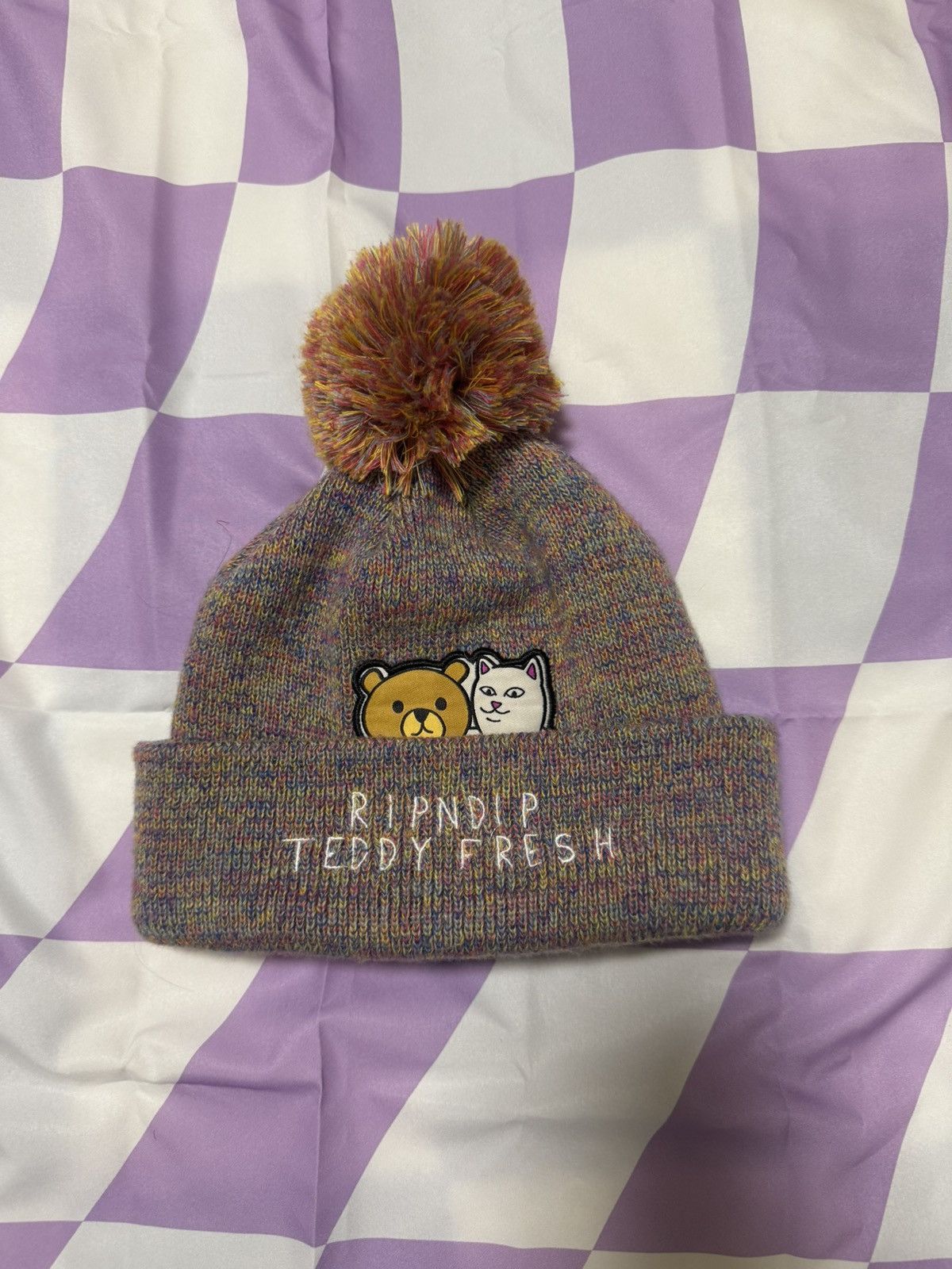 RIPNDIP RipnDip x Teddy Fresh pom pom beanie Size ONE SIZE - 4 Thumbnail