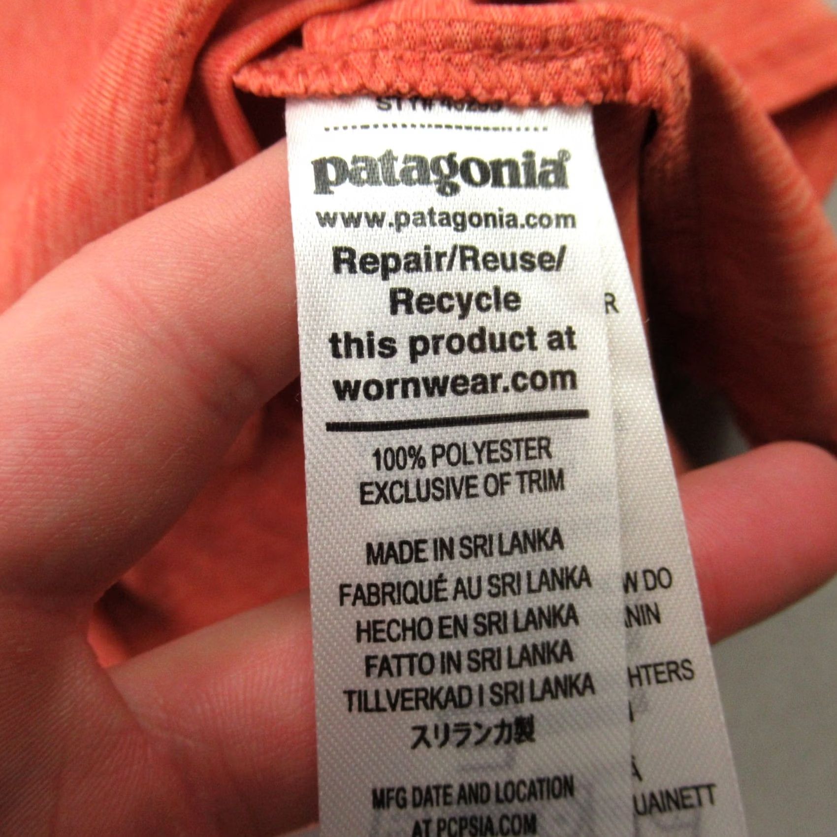 Patagonia Patagonia Shirt Mens S Sleeveless Crew Neck Workout Lightweight Orange Shirt Size US S / EU 44-46 / 1 - 5 Thumbnail