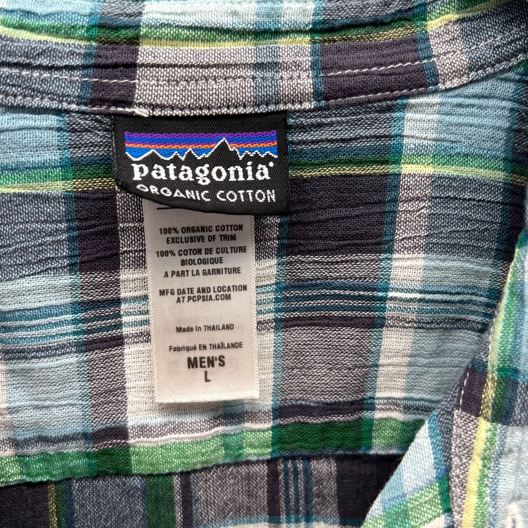 Patagonia Patagonia Shirt Men Large Blue Plaid Button-Up Short Sleeve Casual Formal Workwear 52921 A/C Size US L / EU 52-54 / 3 - 2 Thumbnail