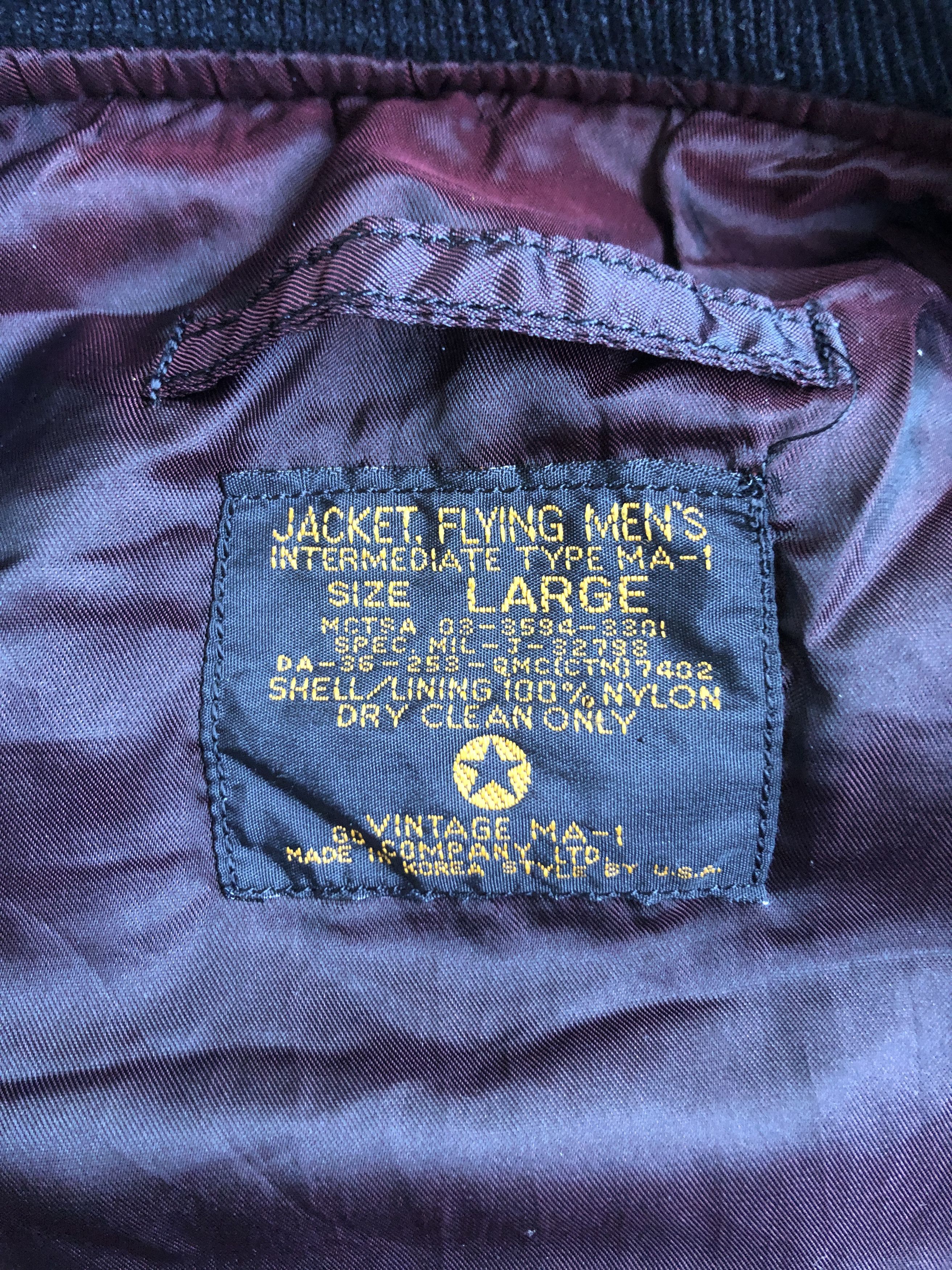 Vintage USAF Air Force Military MA-1 Flight Jacket Vest Size L Size US L / EU 52-54 / 3 - 18 Thumbnail