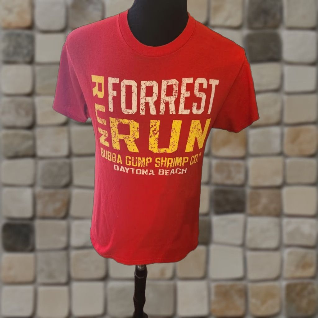Shrimps Bubba Gump Shrimp Shirt Mens Medium Red Graphic Print Crew Neck T-Shirt Fashion Modern Logo Size US M / EU 48-50 / 2 - 1 Thumbnail