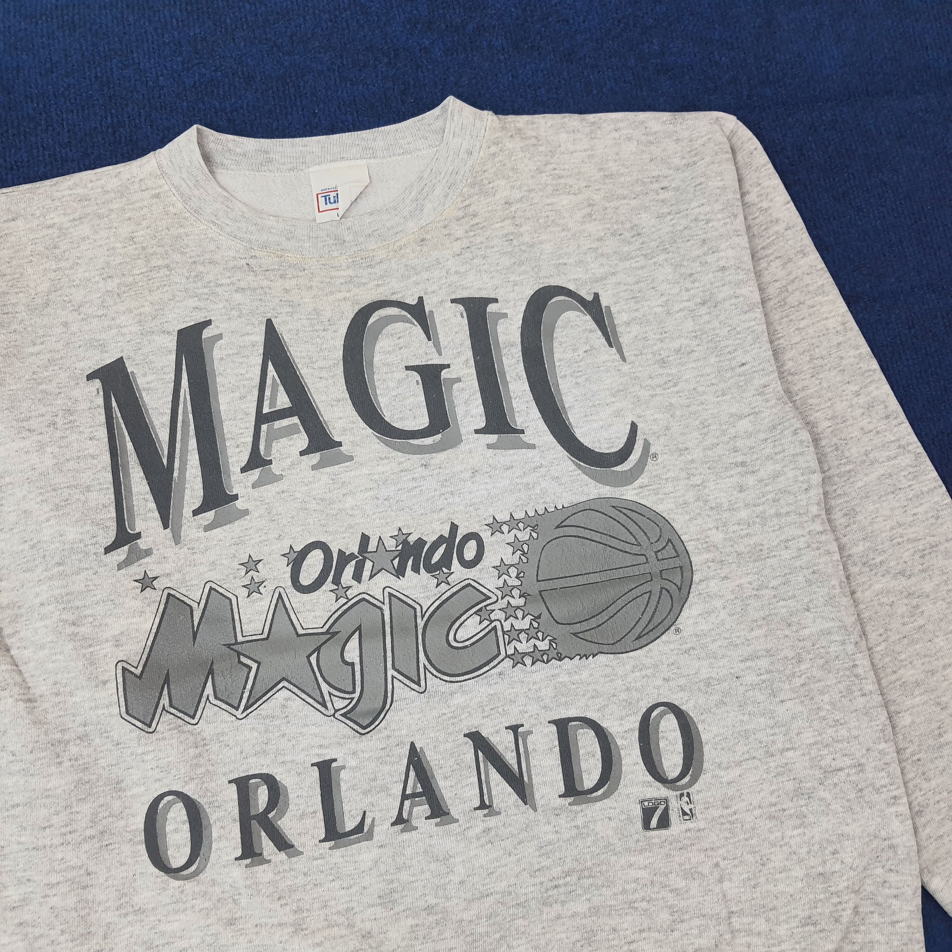 Tultex Vintage Orlando Magic Basketball Team Sweatshirt C257N10 Size US M / EU 48-50 / 2 - 2 Thumbnail