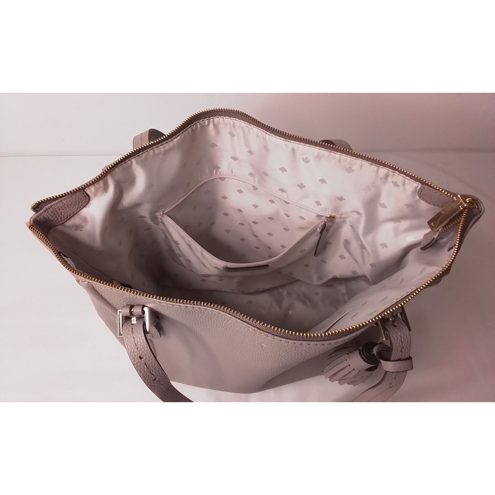 Kate Spade Kate Spade NY Handbag Orchard Street Maya Leather Tote Gray Size ONE SIZE - 12 Thumbnail