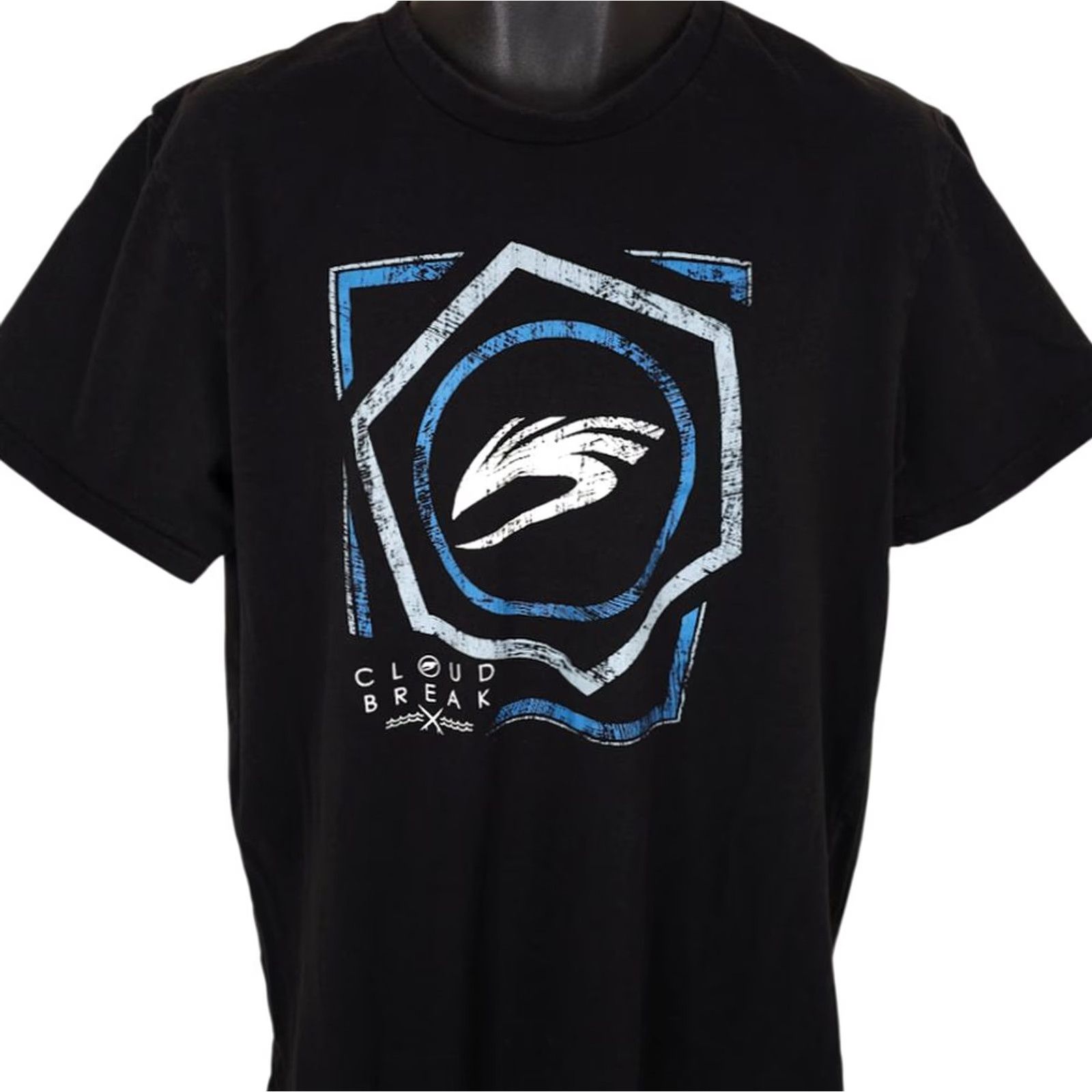 Vintage Cloudbreak Surfer T Shirt Mens Size XL Black Surf Surfing Streetwear Size US XL / EU 56 / 4 - 2 Thumbnail