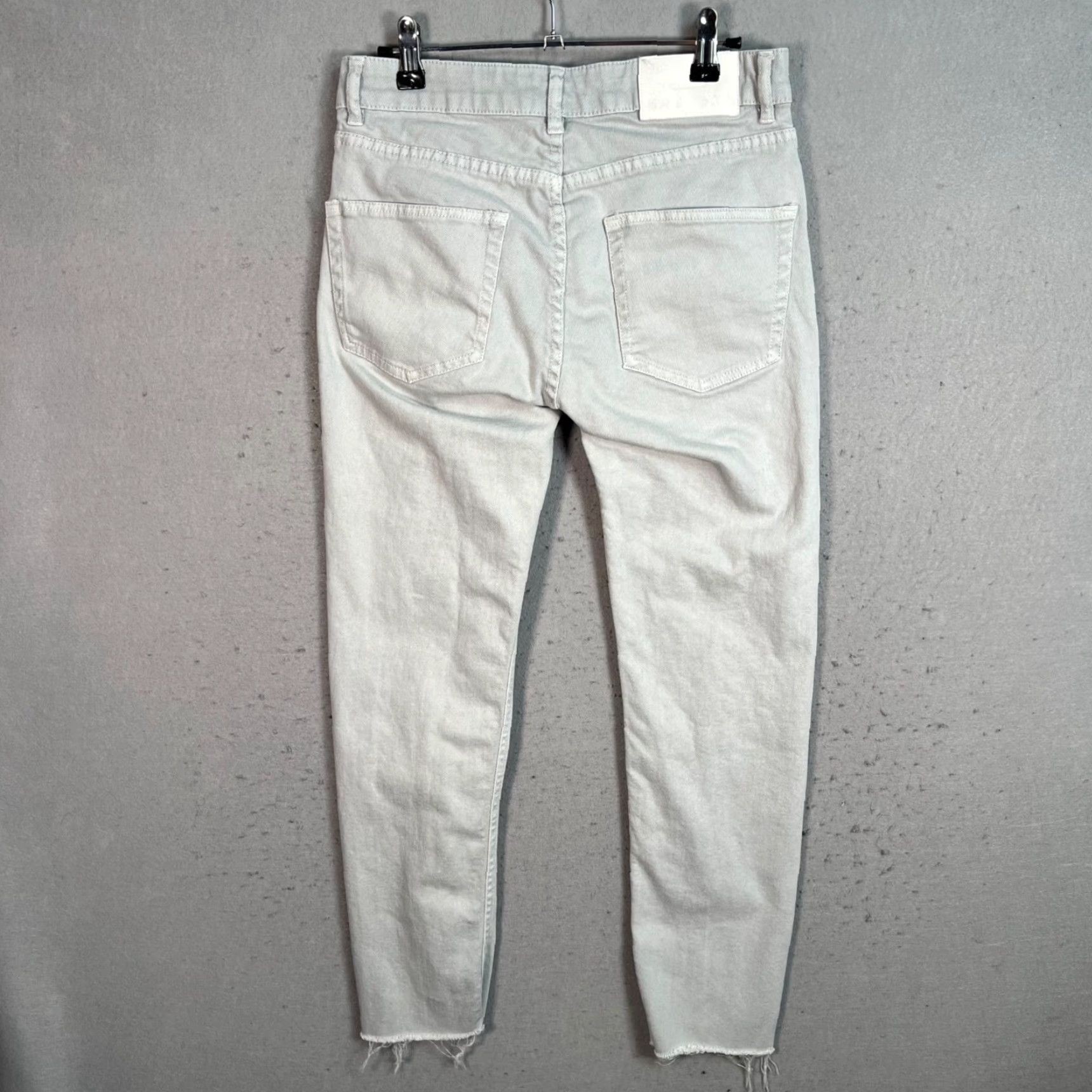 Zara Zara Jeans Womens Leg Tapered Frayed Hem Gray Size 29 Size 29" - 2 Thumbnail