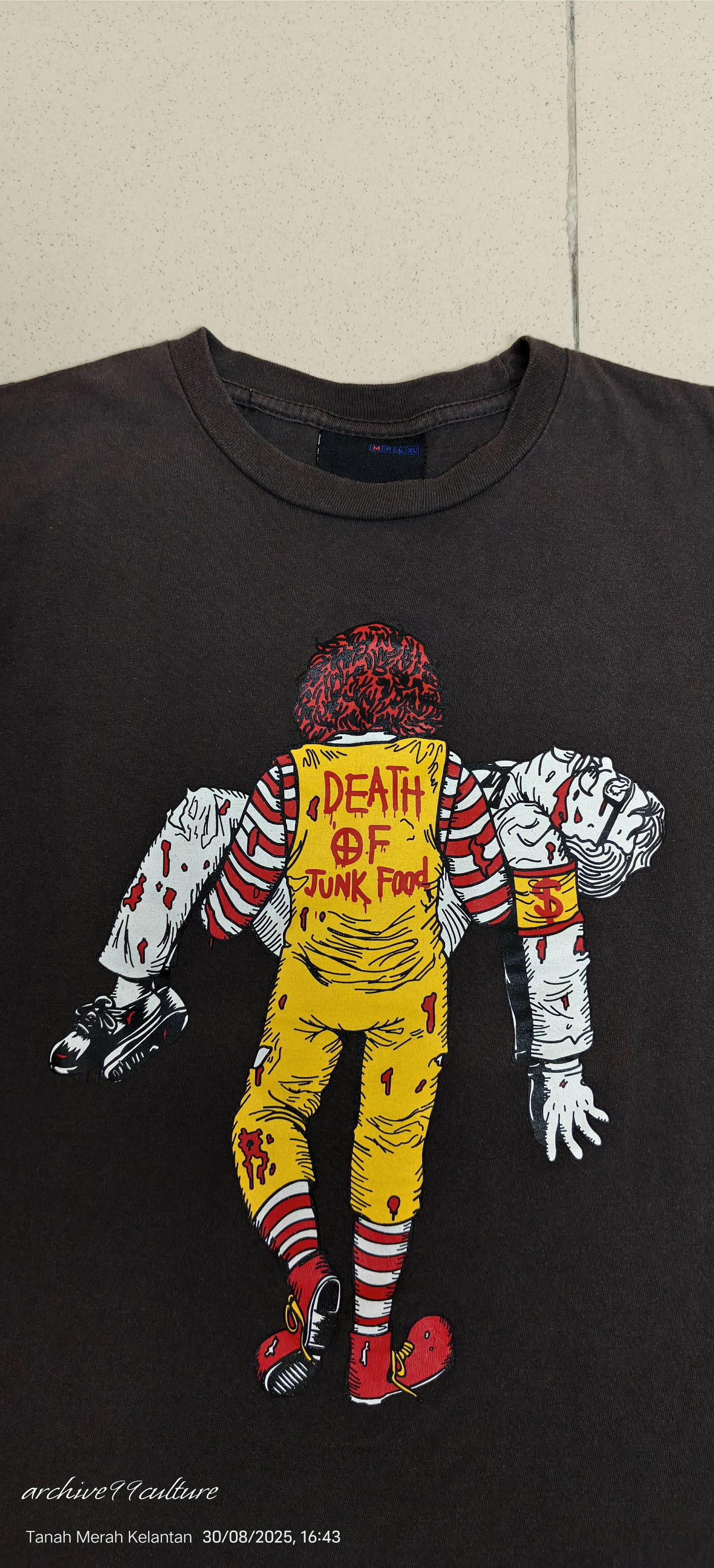 Other DEATH OF JUNK FOOD Mc Donald Punk Parody Tee Size US S / EU 44-46 / 1 - 9 Thumbnail