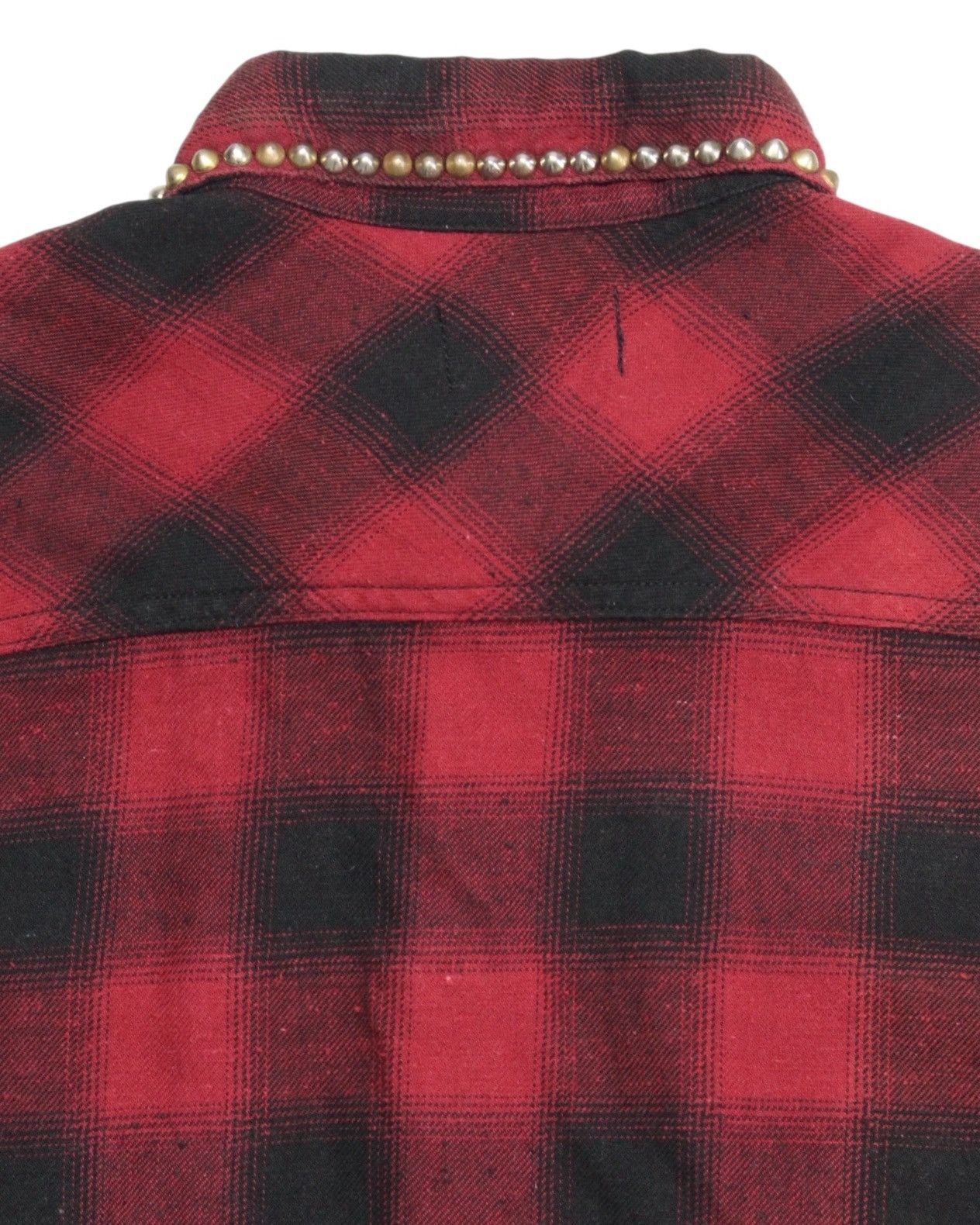 Hysteric Glamour 2000S Z. VARGAS JAPAN PUNK STUDDED CHECK FLANNEL SHIRT Size US M / EU 48-50 / 2 - 3 Thumbnail