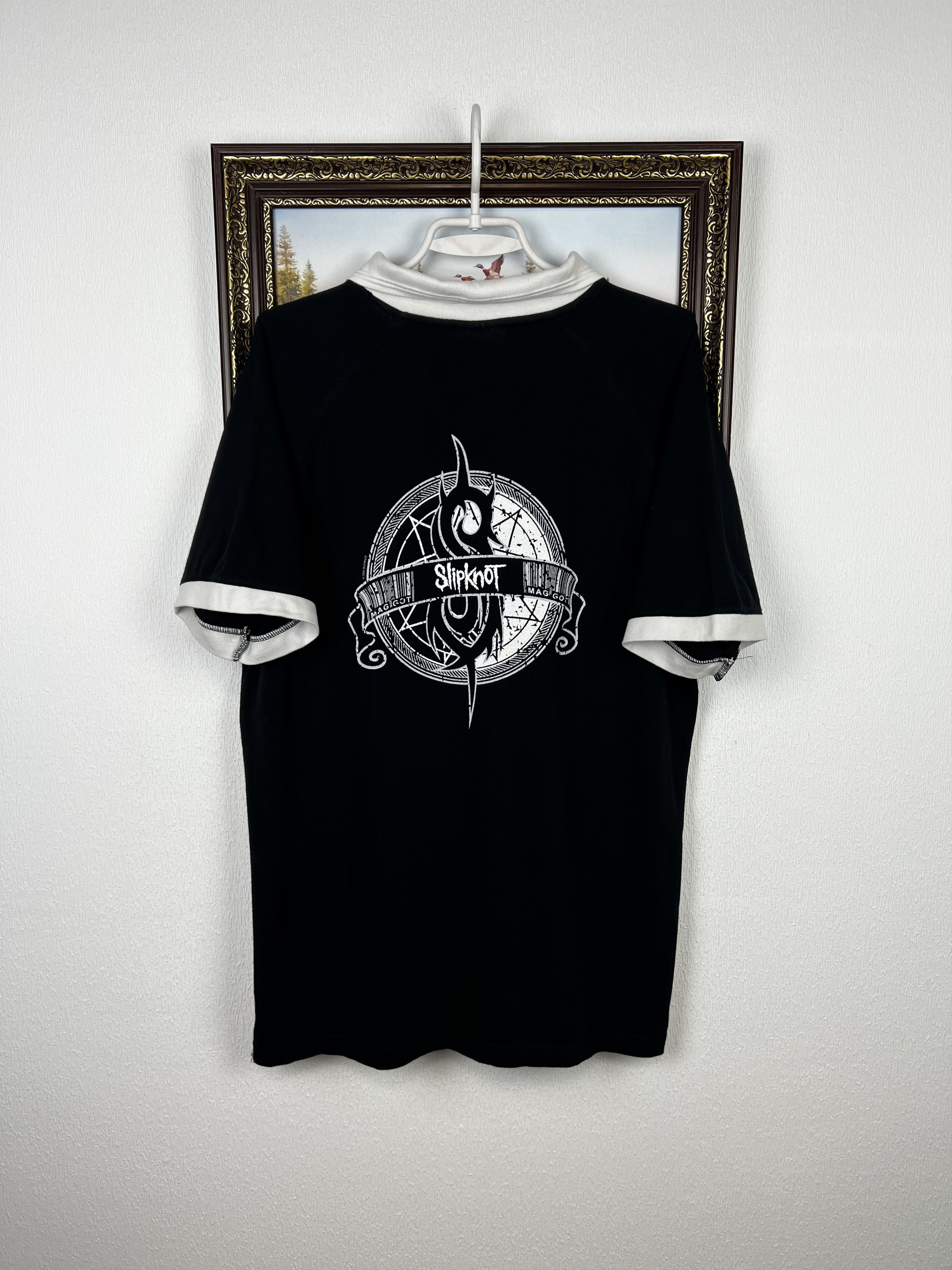Vintage Vintage 00's Slipknot Polo Maggot Shirt Band Over Print Size US L / EU 52-54 / 3 - 9 Thumbnail