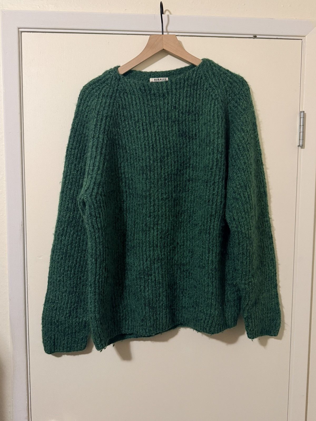 Auralee AURALEE Baby Cashmere Hand Painted Knit P O Size L | Grailed