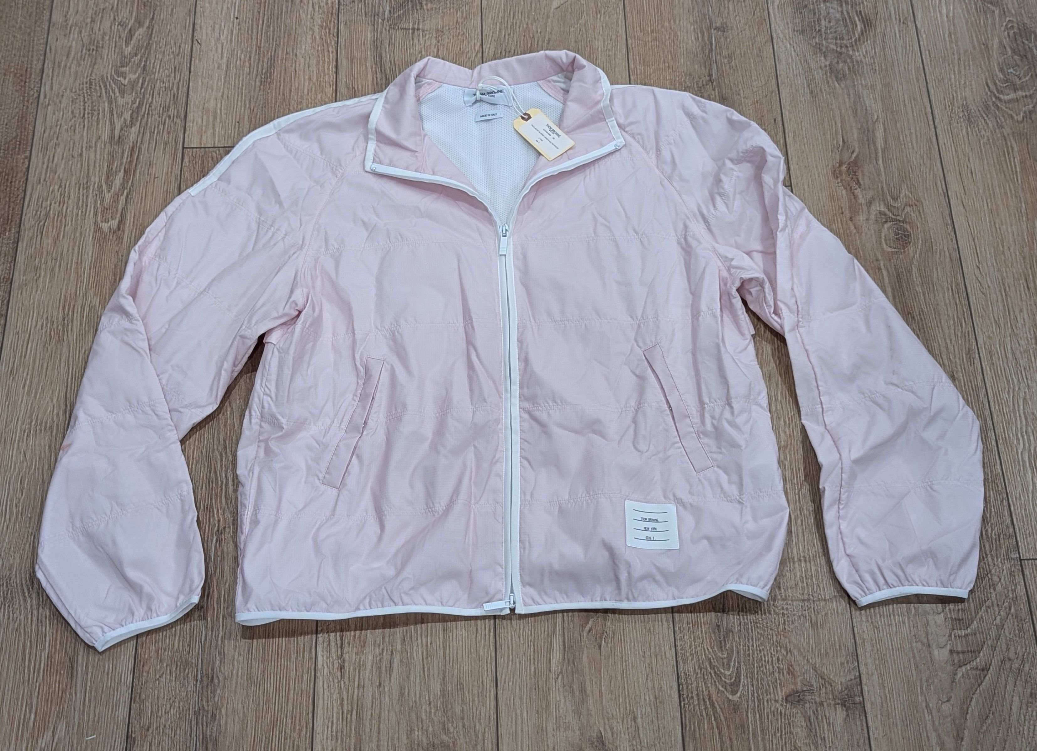 Thom Browne Thom Browne Contrast 4 Bar Coach Jacket Light Pink 3 - Large Size US L / EU 52-54 / 3 - 1 Thumbnail
