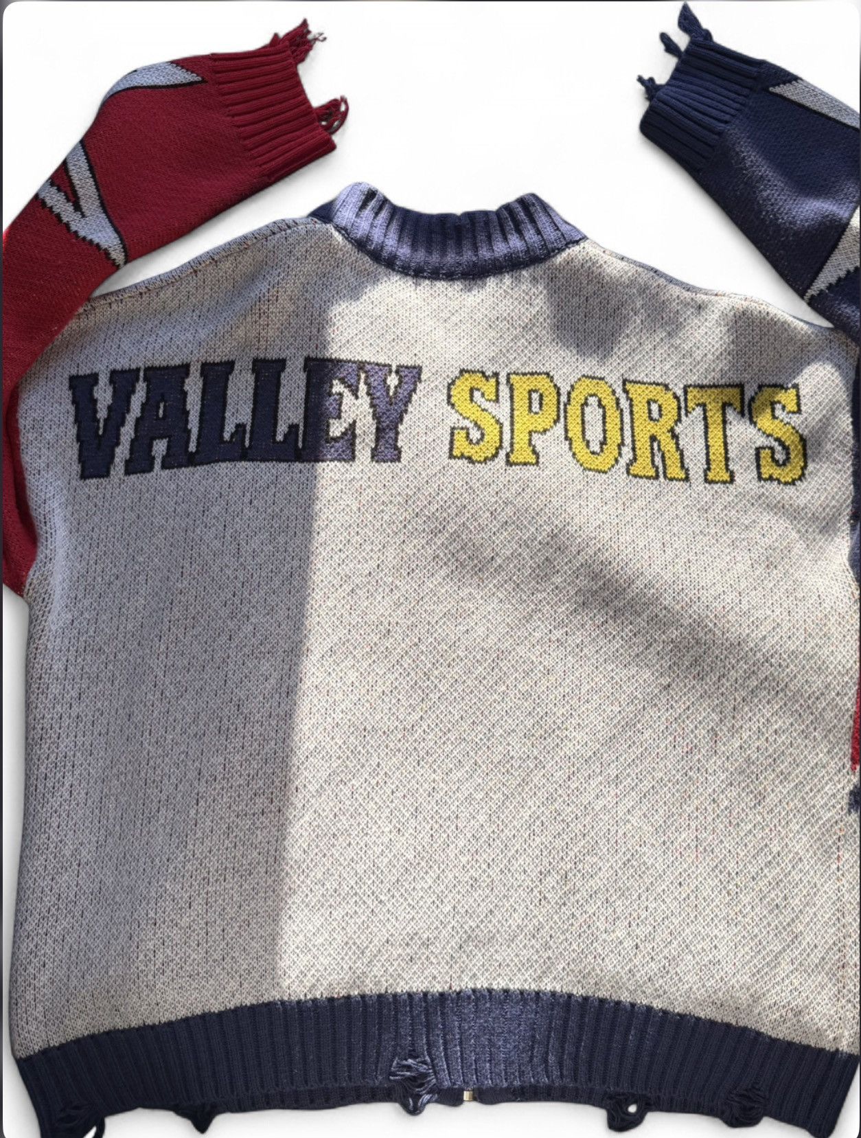 Vale VALE Sports Division Two Tone Knitted Sweater Size US S / EU 44-46 / 1 - 5 Thumbnail
