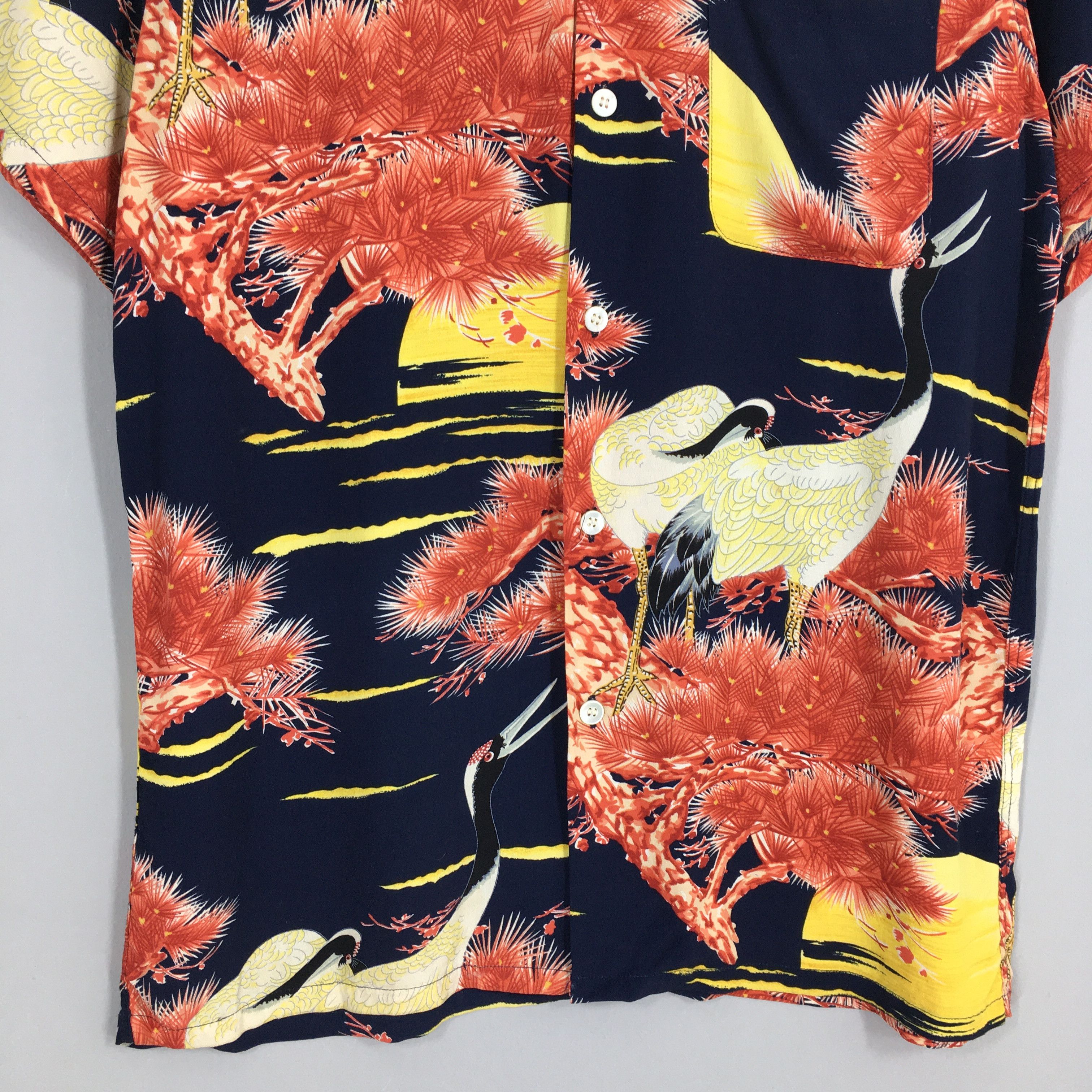 Sun Surf Hawaiian Japanese Sun Surf Toyo Phoenix Bird Rayon Shirt Size US M / EU 48-50 / 2 - 4 Thumbnail