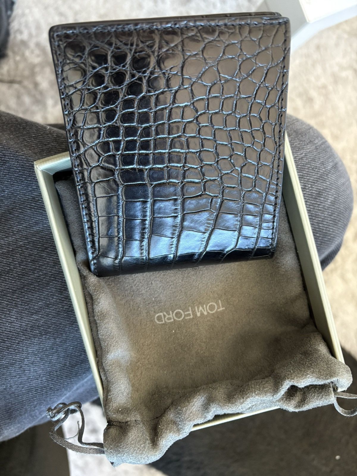 Tom Ford TOM FORD genuine alligator billfold wallet Size ONE SIZE - 2 Thumbnail