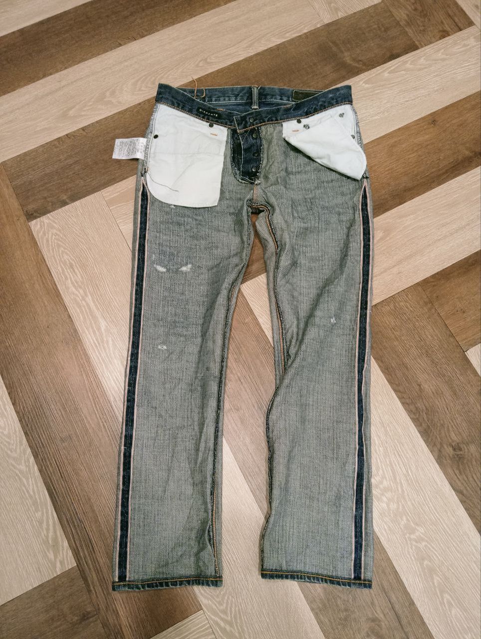 KURO JAPANESE KURO DIAMANTE SELVEDGE CROPPED JEANS Size US 33 - 11 Thumbnail