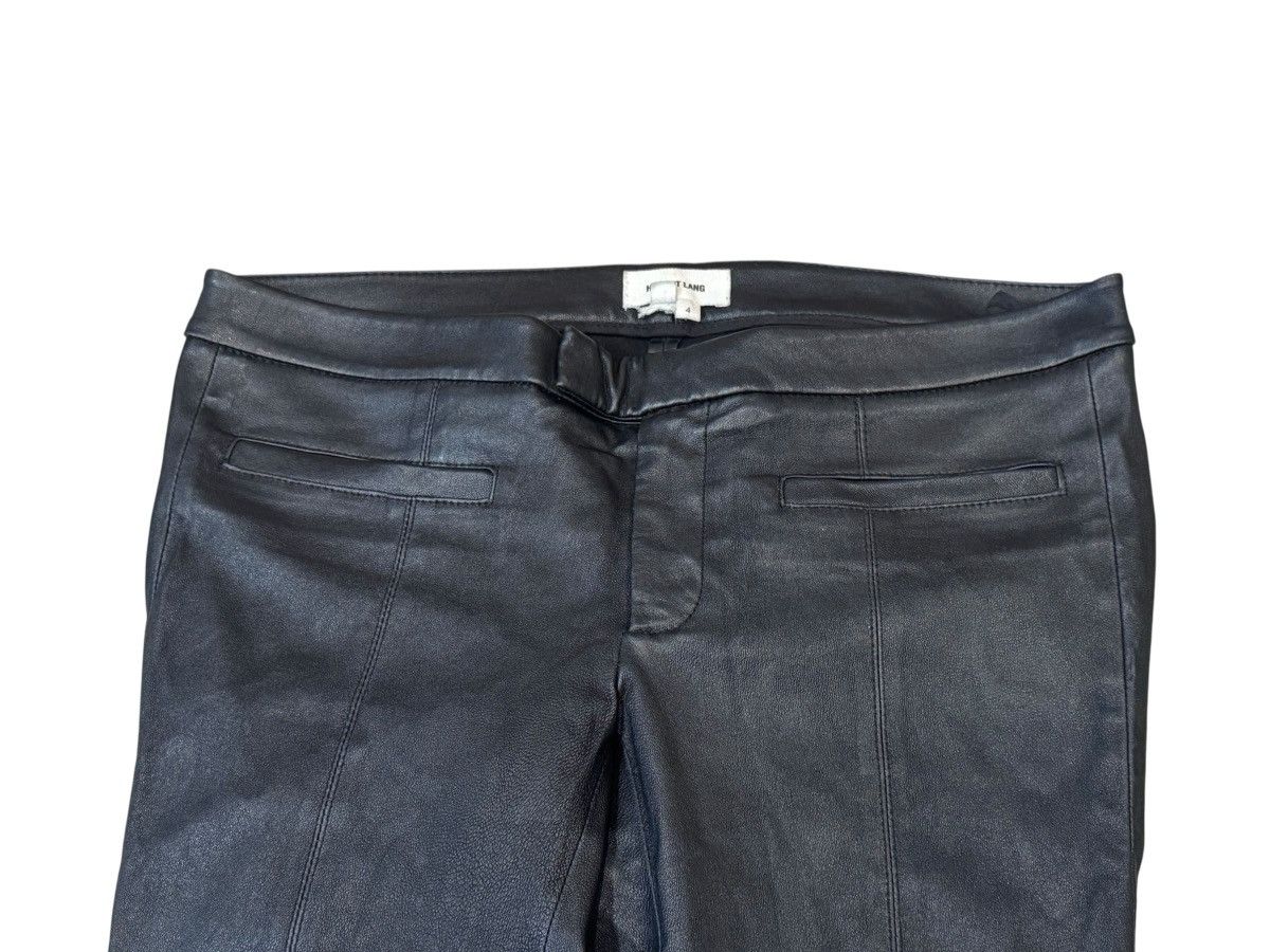 Helmut Lang Helmut Lang Skinny Biker Leather Jeans Trousers 4 W32 L27 Size 32" / US 10 / IT 46 - 5 Thumbnail