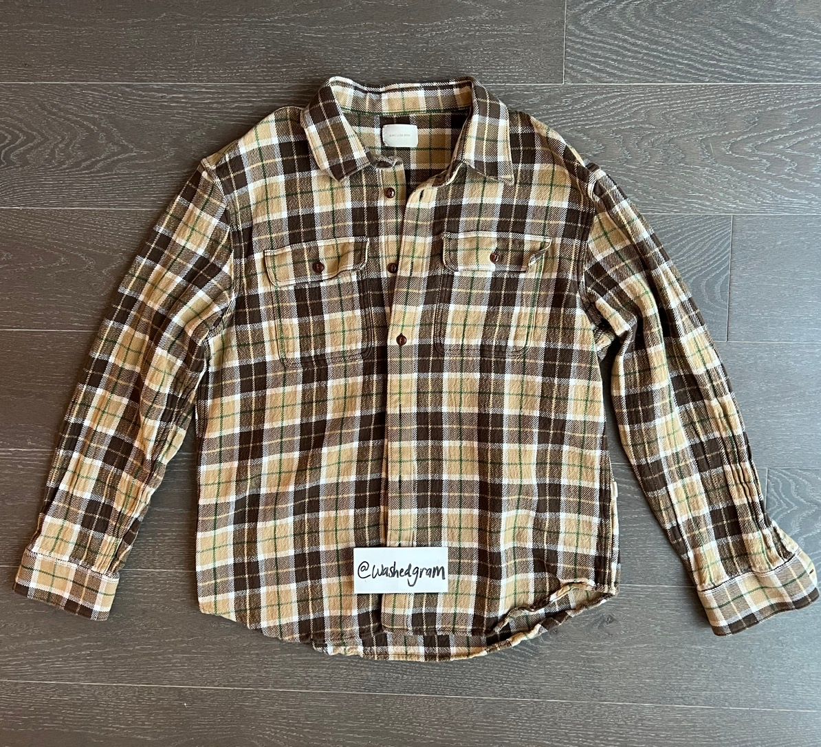 Pre-owned Aimé Leon Dore Plaid Cotton Flannel Shirt In Brown